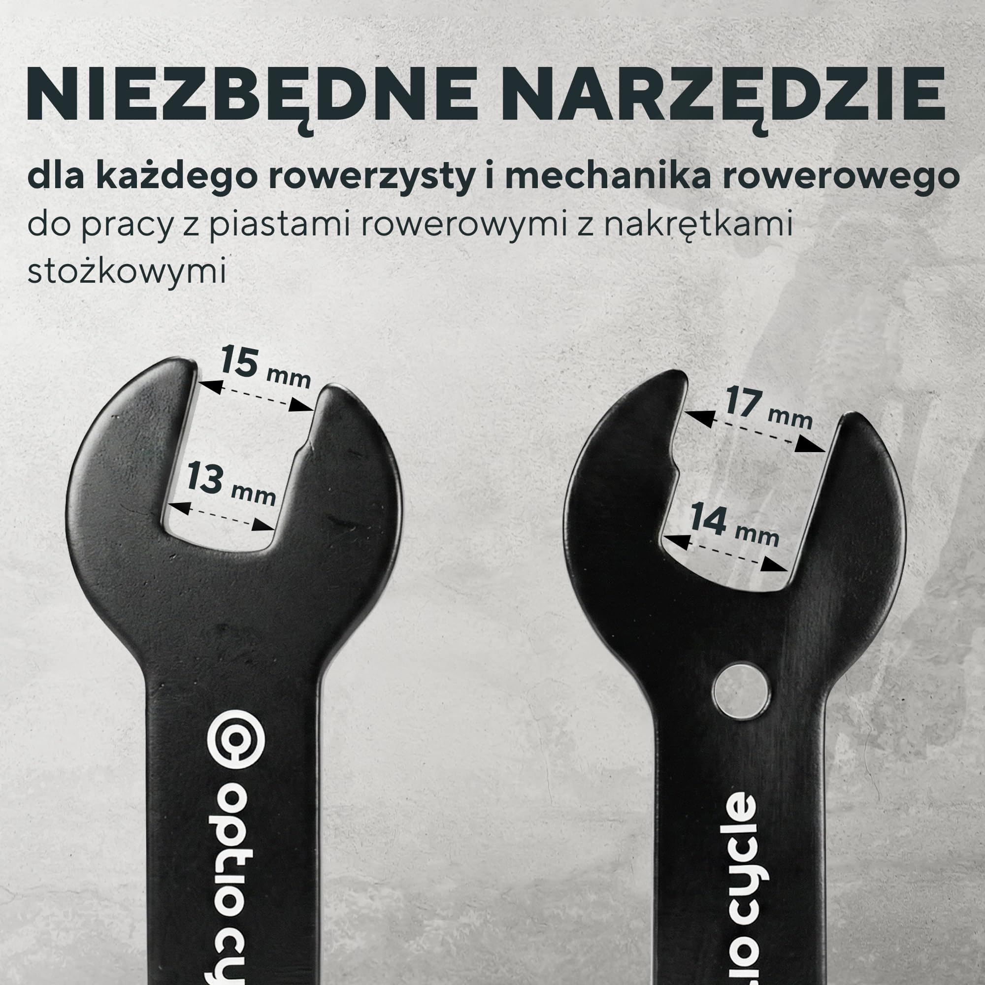 Zestaw Kluczy do Konusów Rowerowych 13–17 mm – Klucze do Piast i Łożysk Konusowych | Precyzyjne Narzędzie Serwisowe do Regulacji Nagrów