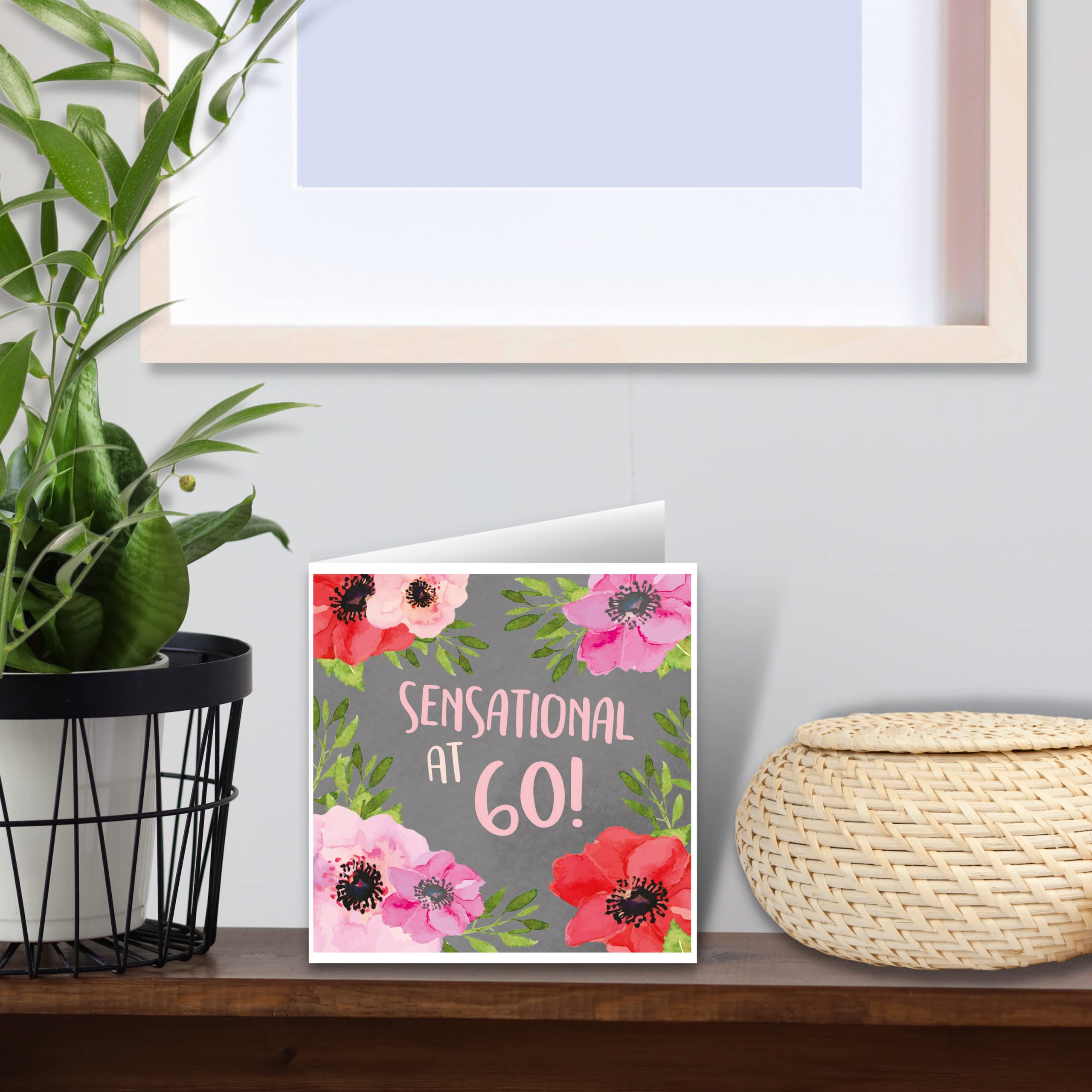 Emotional Rescue Geburtstagskarte Zum 60. – „Hello Sweetie“ Serie Mit Umschlag, 15,2 X 15,2 Cm