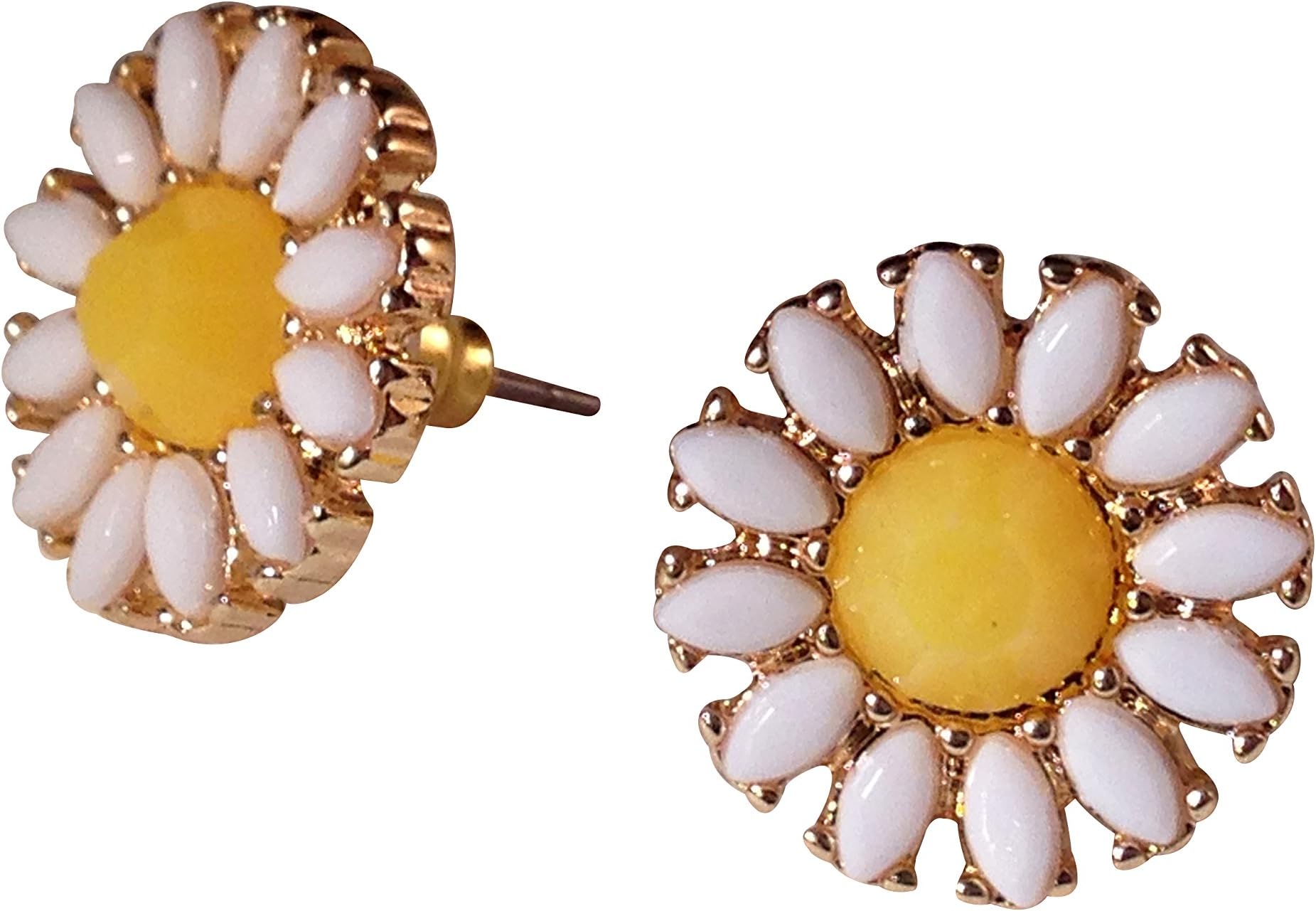 Daisy Sunflower Earrings Spring Flower Stud Nature