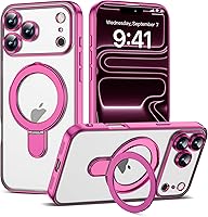 Vista 97 de Funda compatible con iPhone 12 con soporte de anillo magnético invisible [compatible con Mag-Safe] [Protector completo de lente de cámara] Funda