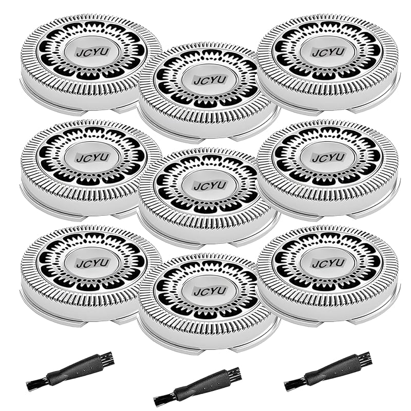 Cabeças de reposição SH60 para barbeadores Philips Norelco Series 6000 — Pacote com 9