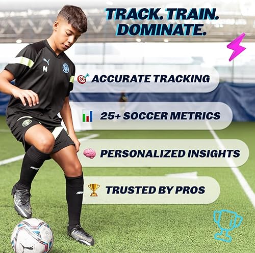 Miniatura 2 de Playermaker CITYPLAY Smart Soccer Tracker for Cleats, Track 25+ Technical & Physical Metrics, 12 Month Access to CITYPLAY Soccer Training App