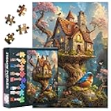 Fantasy 1000 Piece Jigsaw Puzzle for Adults, Bird Challenging Puzzles for Adults 1000 Pieces, Tree Difficult Puzzles Games for Family Party Home Decor Size 19.7x27.5 inches