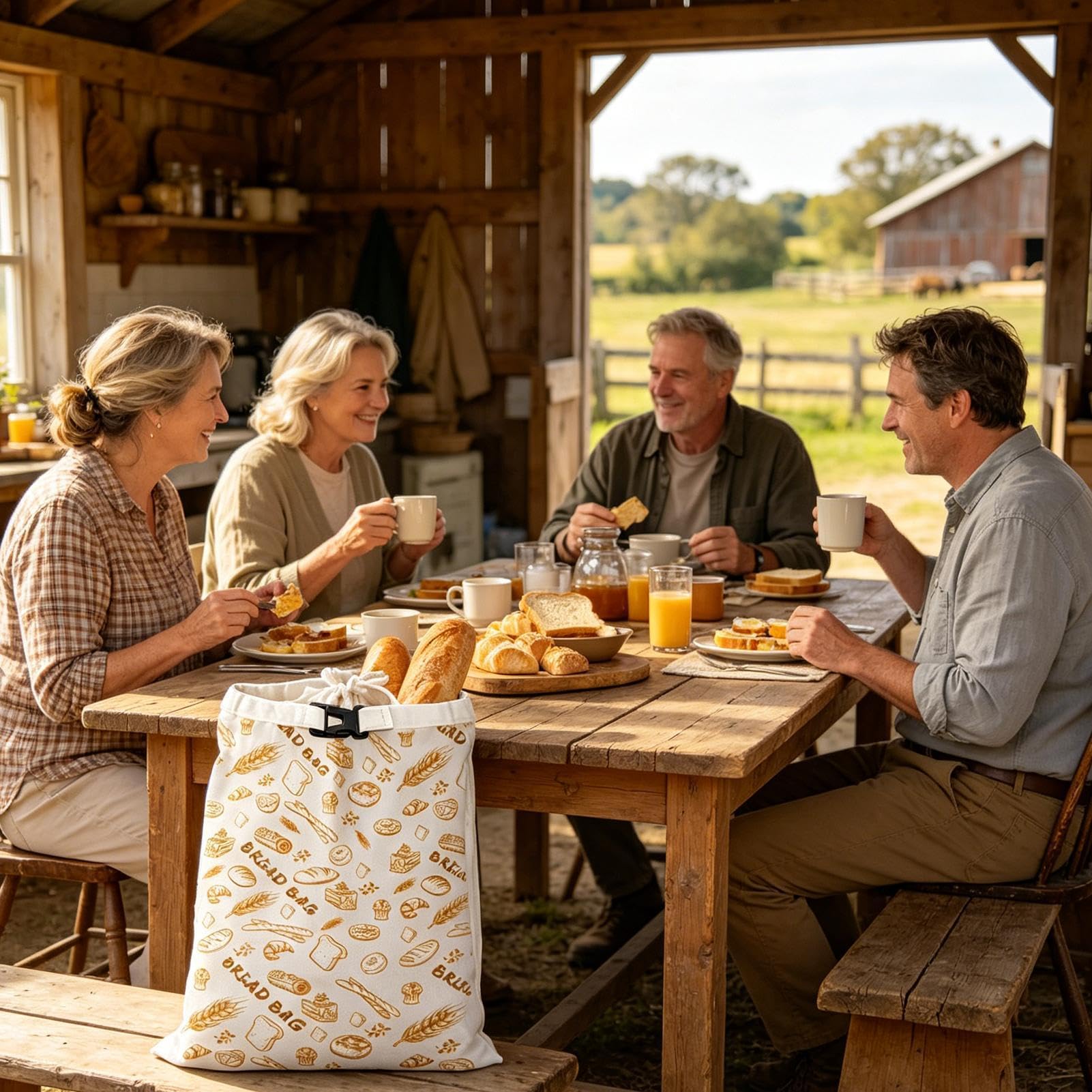 Sacchetti per pane | Contenitore per panetteria | Sacchetti per pane fatti in casa | per shopping all'aperto conservazione degli alimenti cucina quotidiana cucina casa
