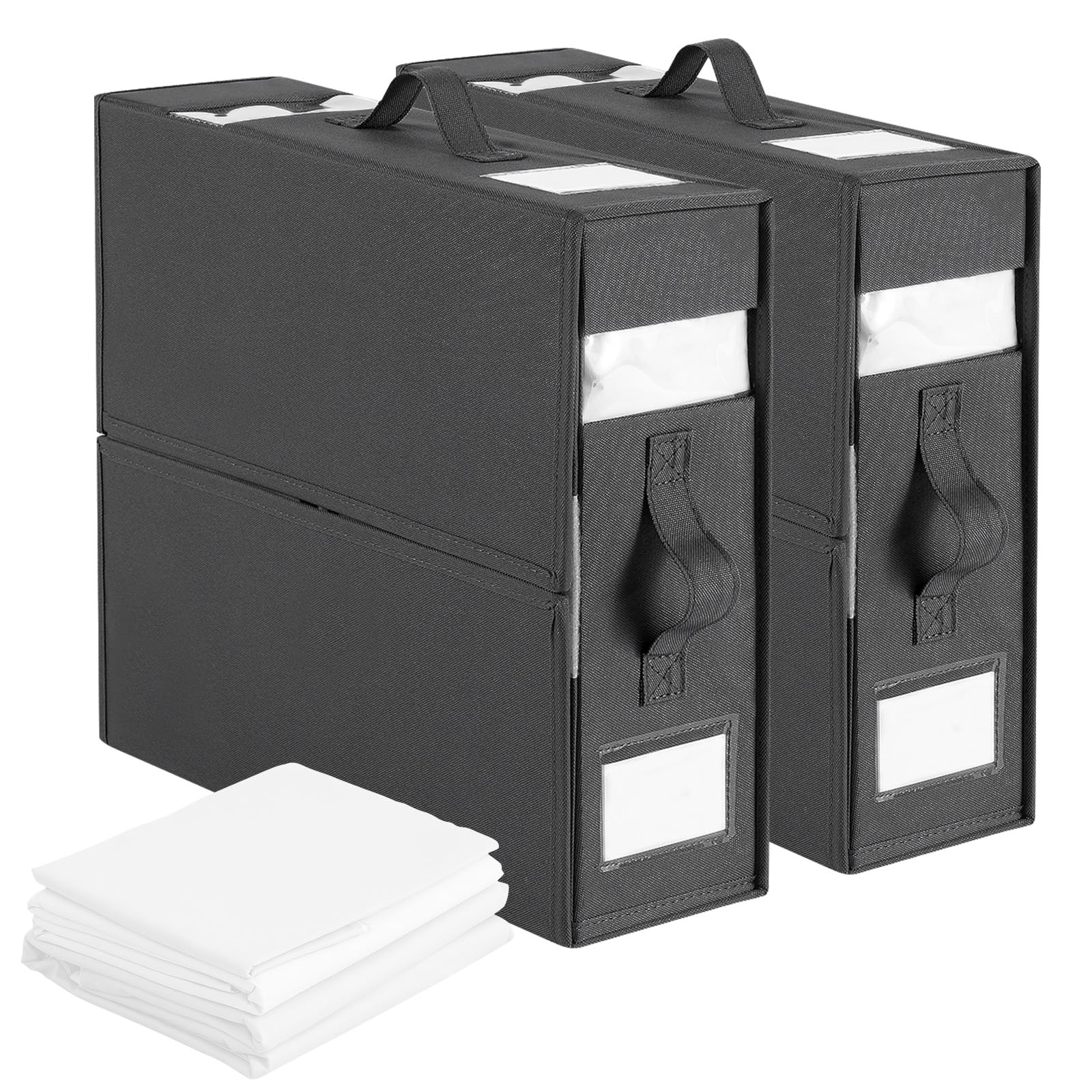 Bettwäsche Organizer Mit Sichtfenster - Aufbewahrungsbox Für Bettwäsche