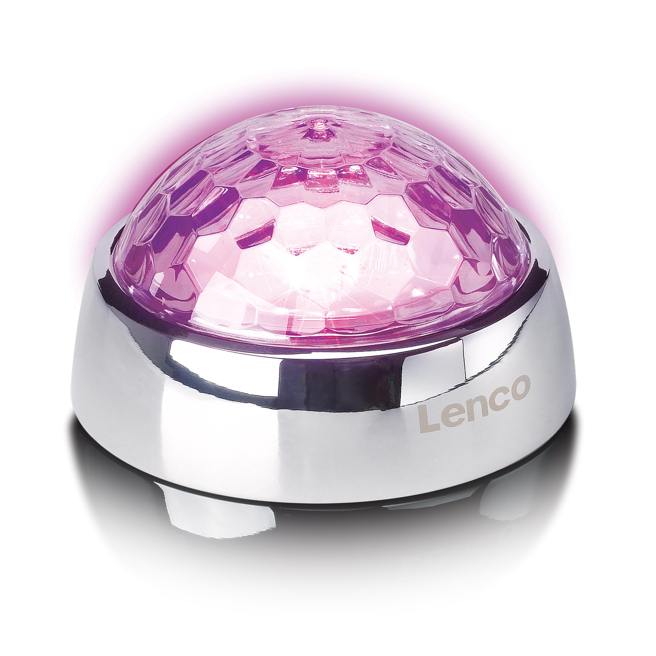 Lenco TTA-080SI – waga płyty gramofonowej – waga – stabilizator gramofonu z efektami świetlnymi RGB – 250 g – z efektem kuli dyskotekowej – srebrny