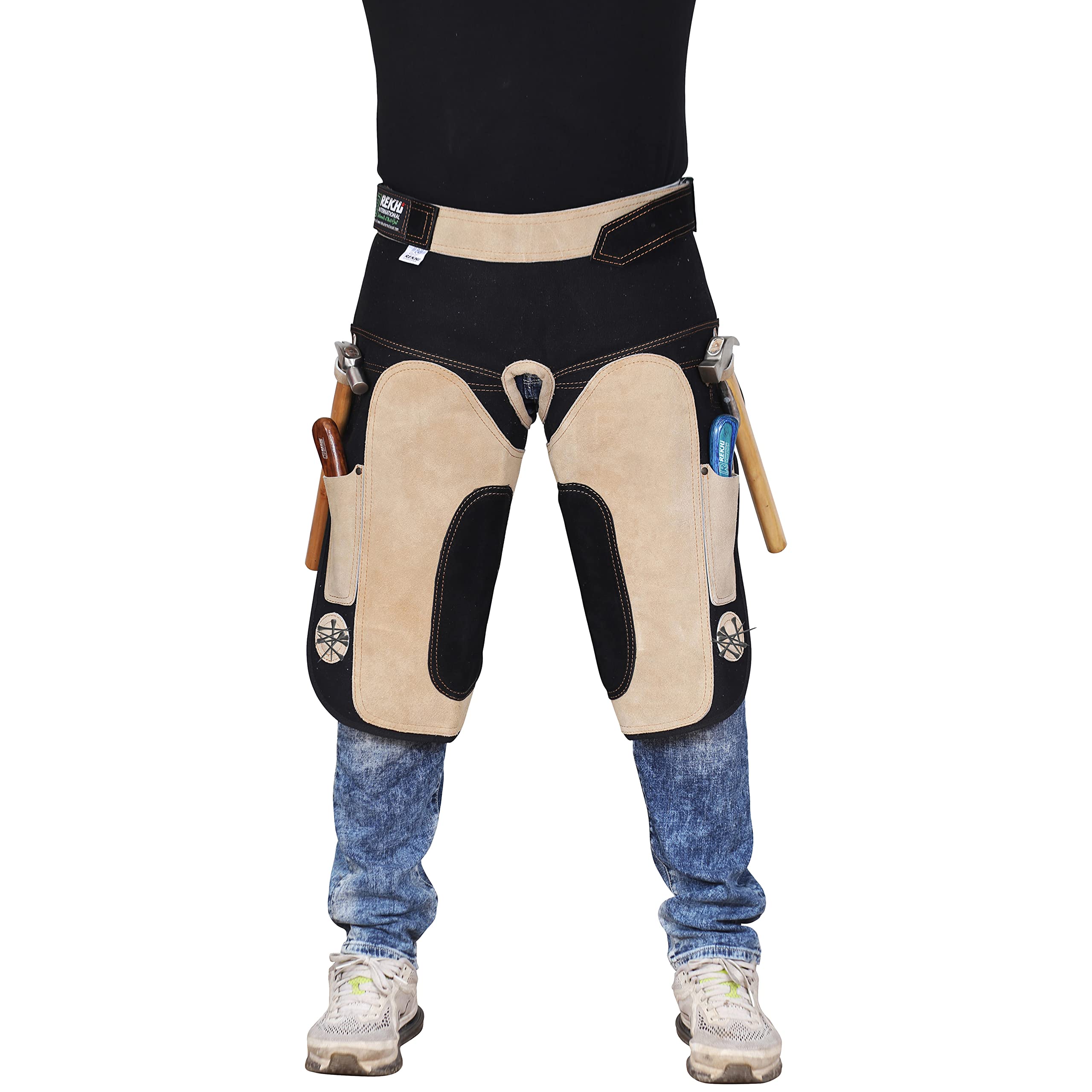 Farrier Apron Chaps for Men, Farrier Apron, Farrier Chaps, Black, Default