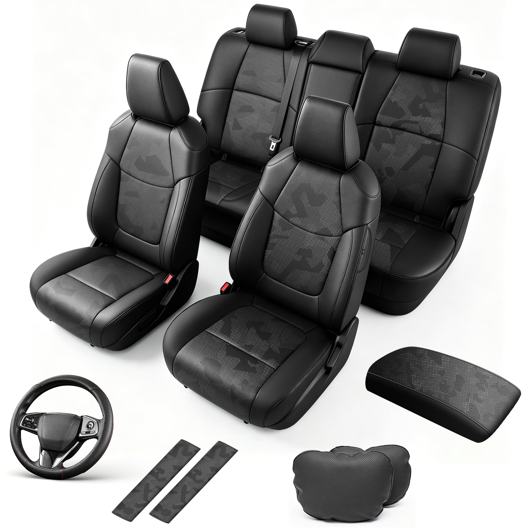 AOMSAZTO Camo Seat Covers for Toyota Corolla Cross 2022-2026 Full Set