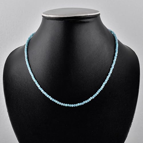 Miniatura 33 de Natural Grey Moonstone Gemstone Micro Round Beads Dainty Choker Necklace Jewelry for Women Healing Chakra Crystals June Birthstone Gift for Her
