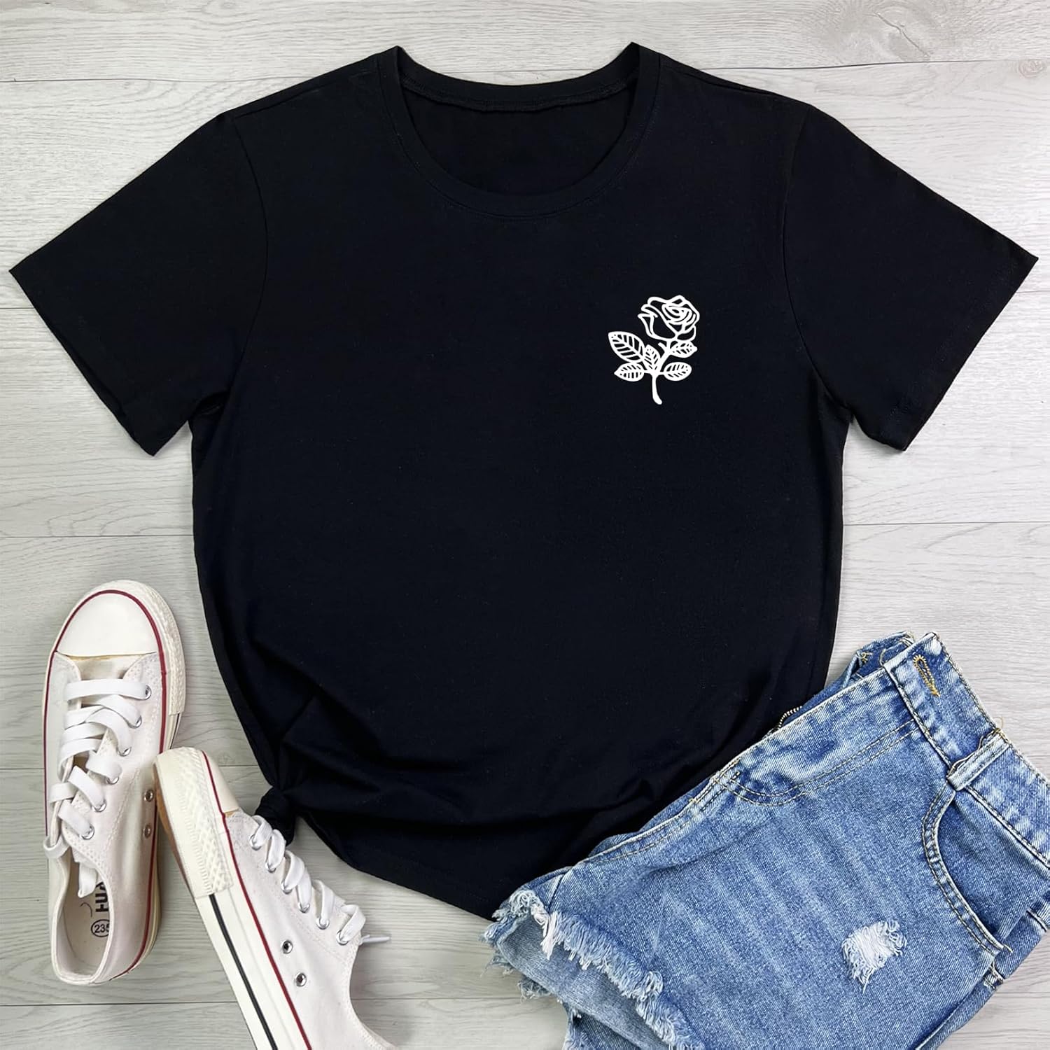 LOOKFACE Women Graphic Tees Cute T Shirts - Image 2