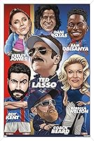 Vista 35 de Trends International Ted Lasso - Character Grid Wall Poster, 22.4L x 14.7W, Black Framed Version