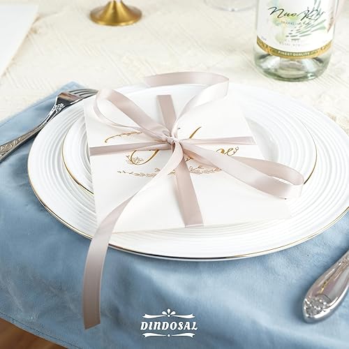 Miniatura 4 de Cinta gris pardo de 12 pulgada, cinta de satén gris pardo de seda para decoración de bodas, cinta fina de color gris pardo para envolver regalos,