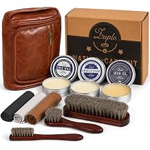 Leather Care Kit, 3.53 oz Saddle Soap, Mink Oil & Neutral Shoe Wax