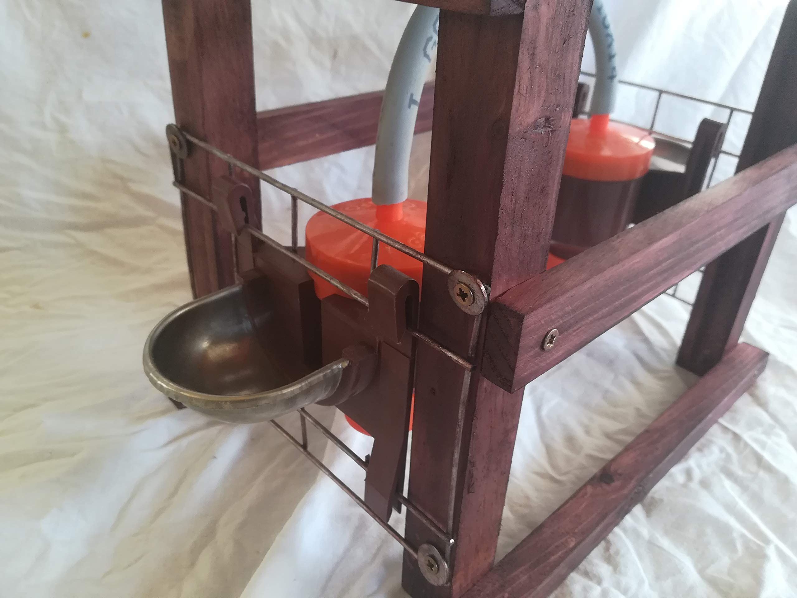 LA IBERICA Bebedero Grande para Aves. Doble Bebedero con depósito de 12 litros