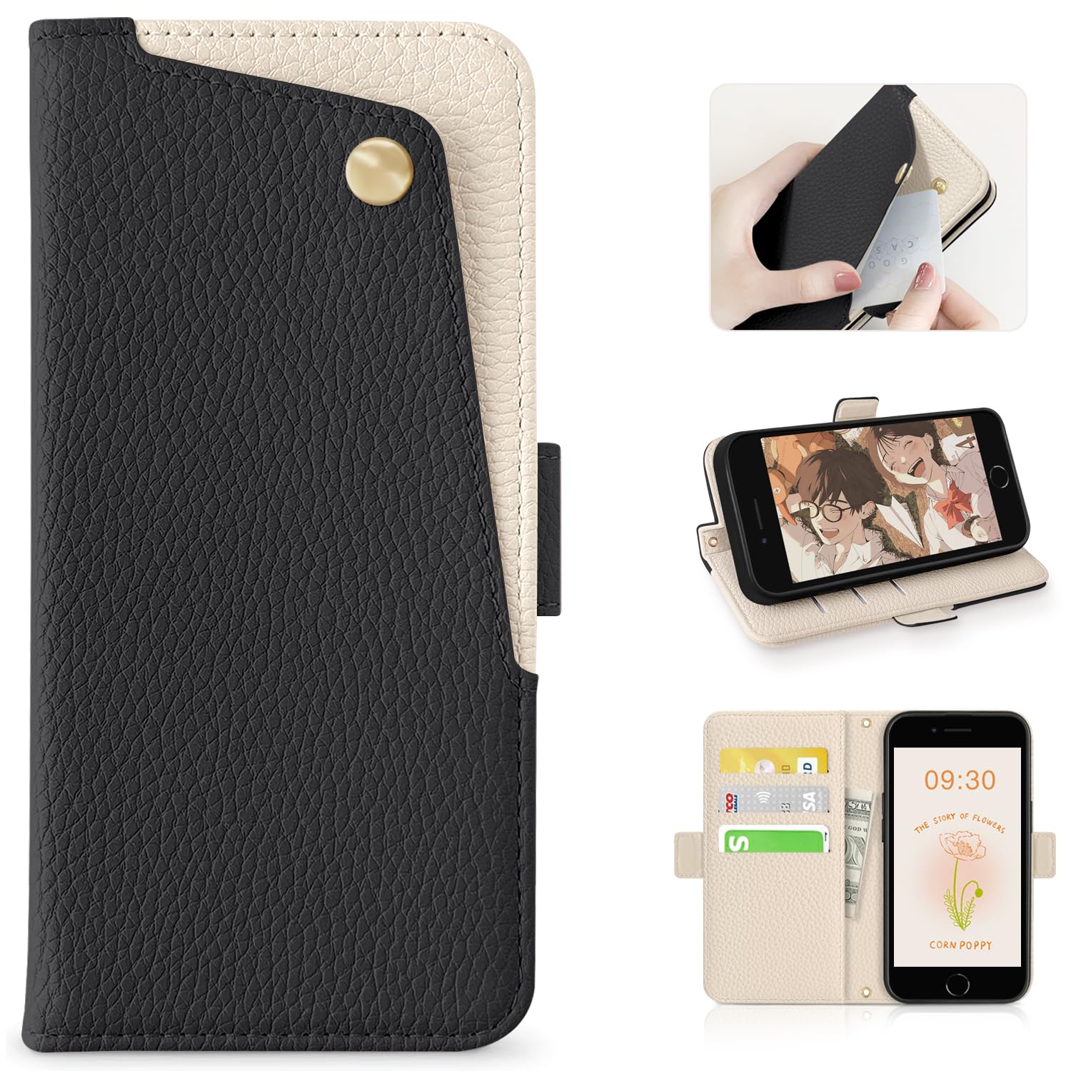 Amazon.co.jp: CASSYOOK 適合 iphone se ケース 手帳型 iphone se2/se3