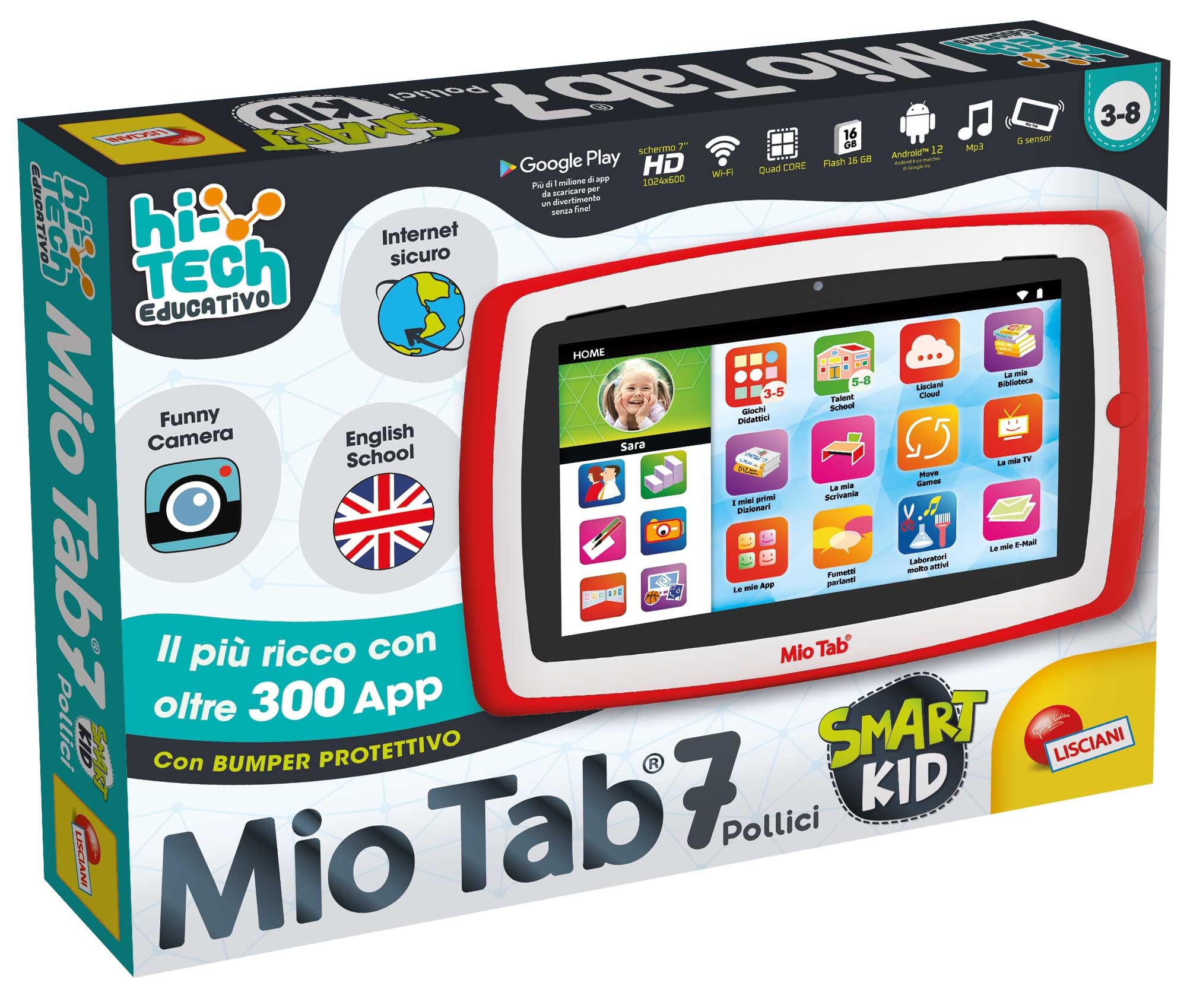 Liscianigiochi Hi Tech Educativo Mio Tab 7 Smart Kid