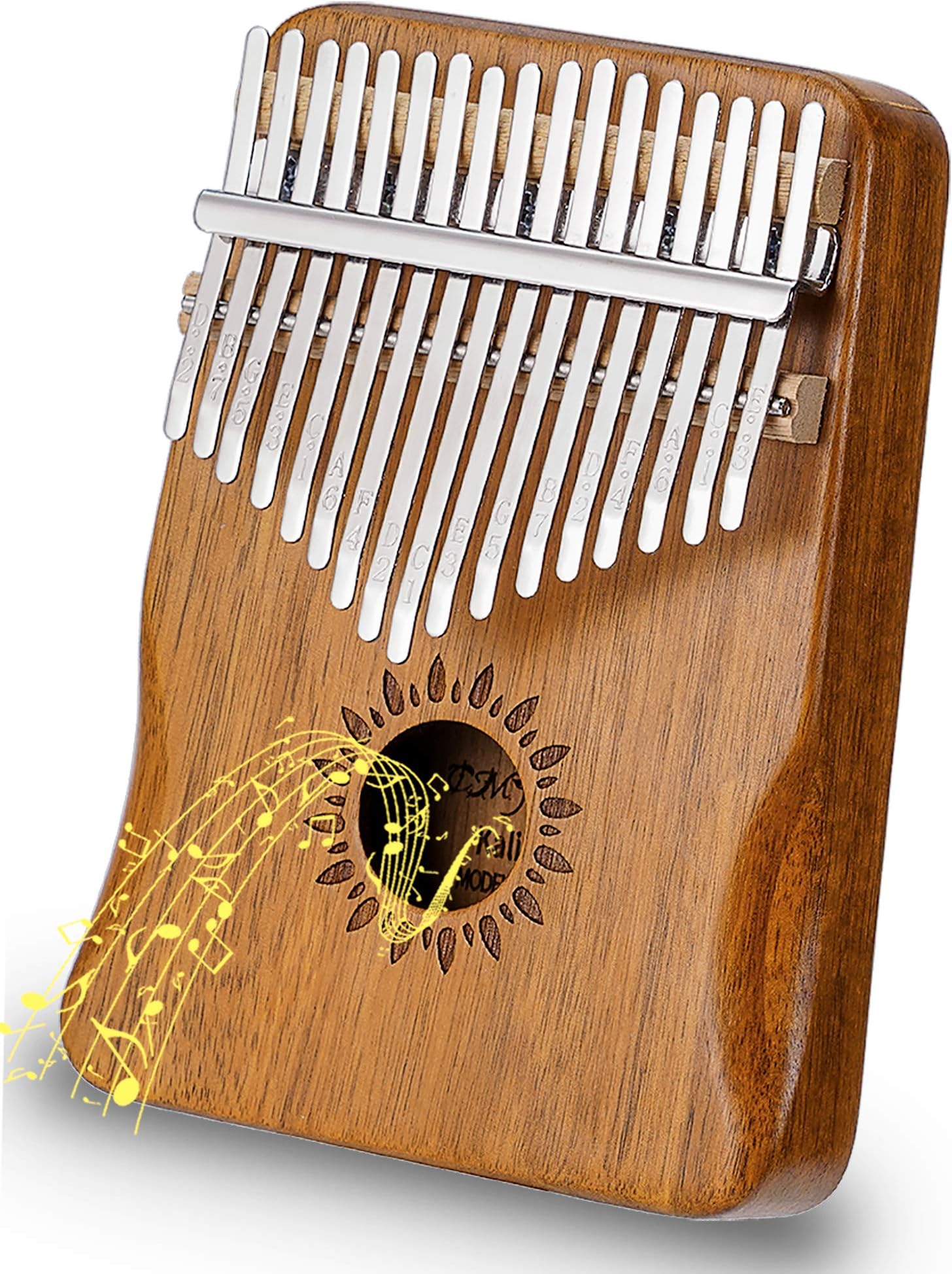 Kalimba 17 Key Thumb Piano Upgrade Design Acacia Wood Protective Case Tune Hammer Portable Handmade African Musical Instrument for Kids Adult Beginners Professionals