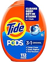 Vista 19 de Tide PODS - Cápsulas de detergente líquido para lavandería, compatible con lavadoras de alta eficiencia, 76 unidades, limpieza potente 3 en 1 en un