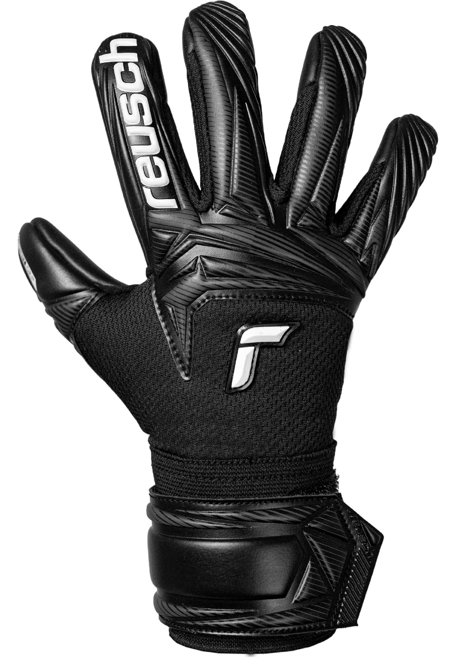 Reusch Guantes de Portero para niños y jóvenes, Agarre fiable, Transpirables, para Entrenamiento y Juego, césped Natural, césped Artificial y Campo Duro, Talla 4 – 8, Atracto Infinity Evolution NC