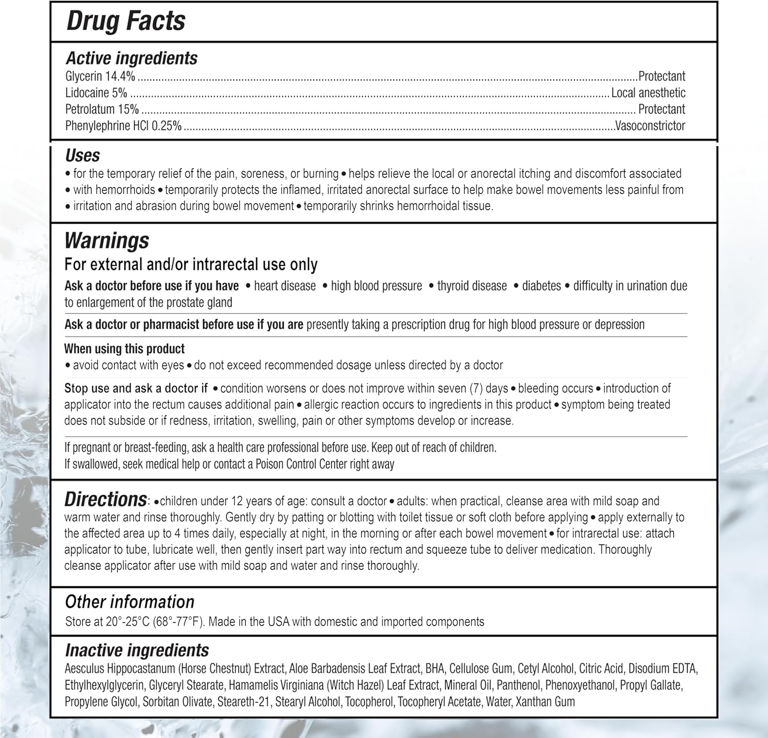 Hemorrhoid Treatment - Advanced Hemorrhoid Cream 5% Lidocaine & Phenylephrine - Hemorrhoid Shrinking Treatment - Rapid Relief of Pain, Swelling, Bleeding, Itching and Burning - Fissure & Hemorrhoids - Image 7