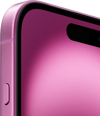 Apple iPhone 16 Plus 128GB: 5G Mobile phone with Apple Intelligence - Pink + Clear Case with MagSafe