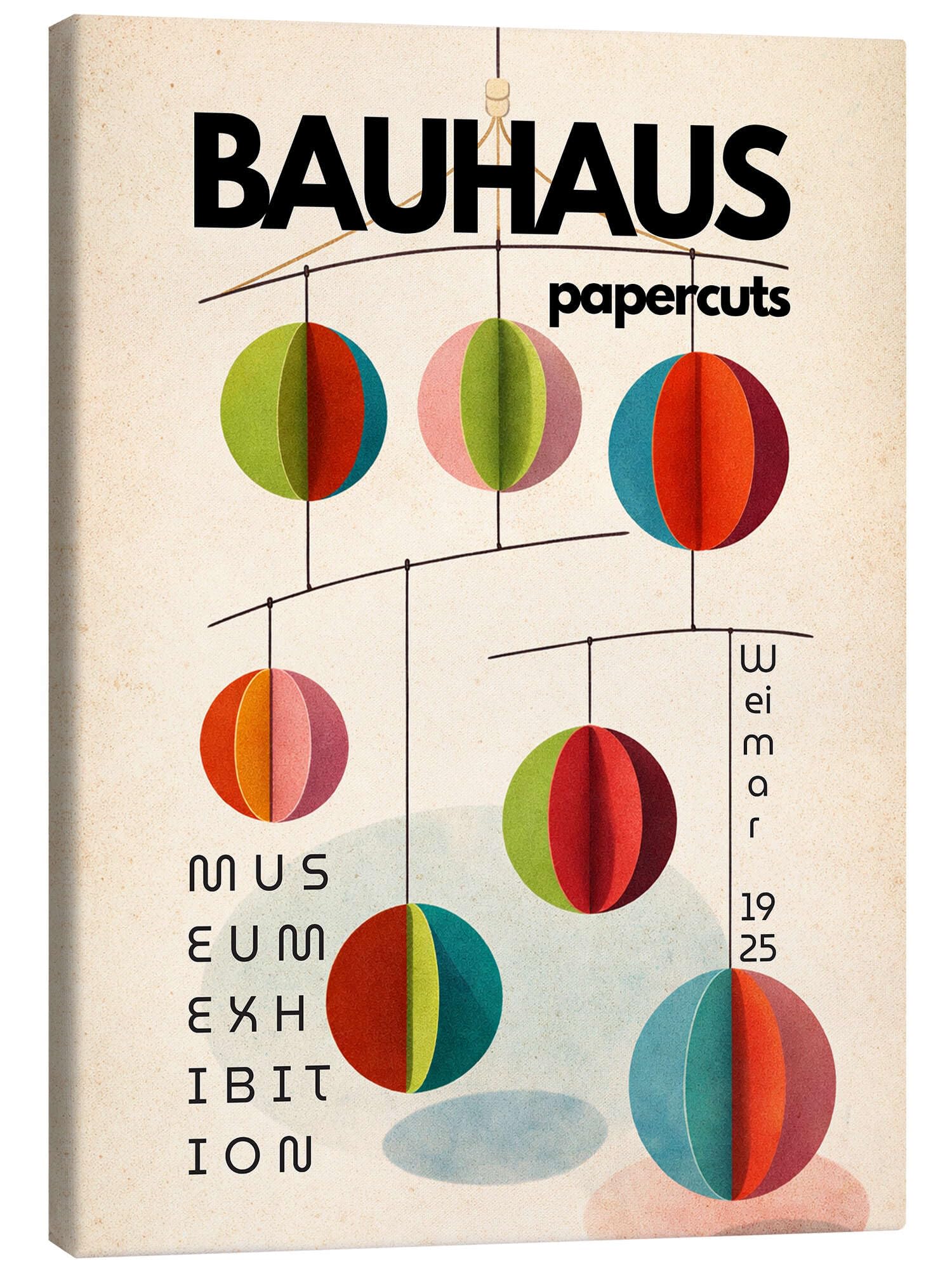 Bauhaus Papercuts Museum Exhibition Obraz na płótnie