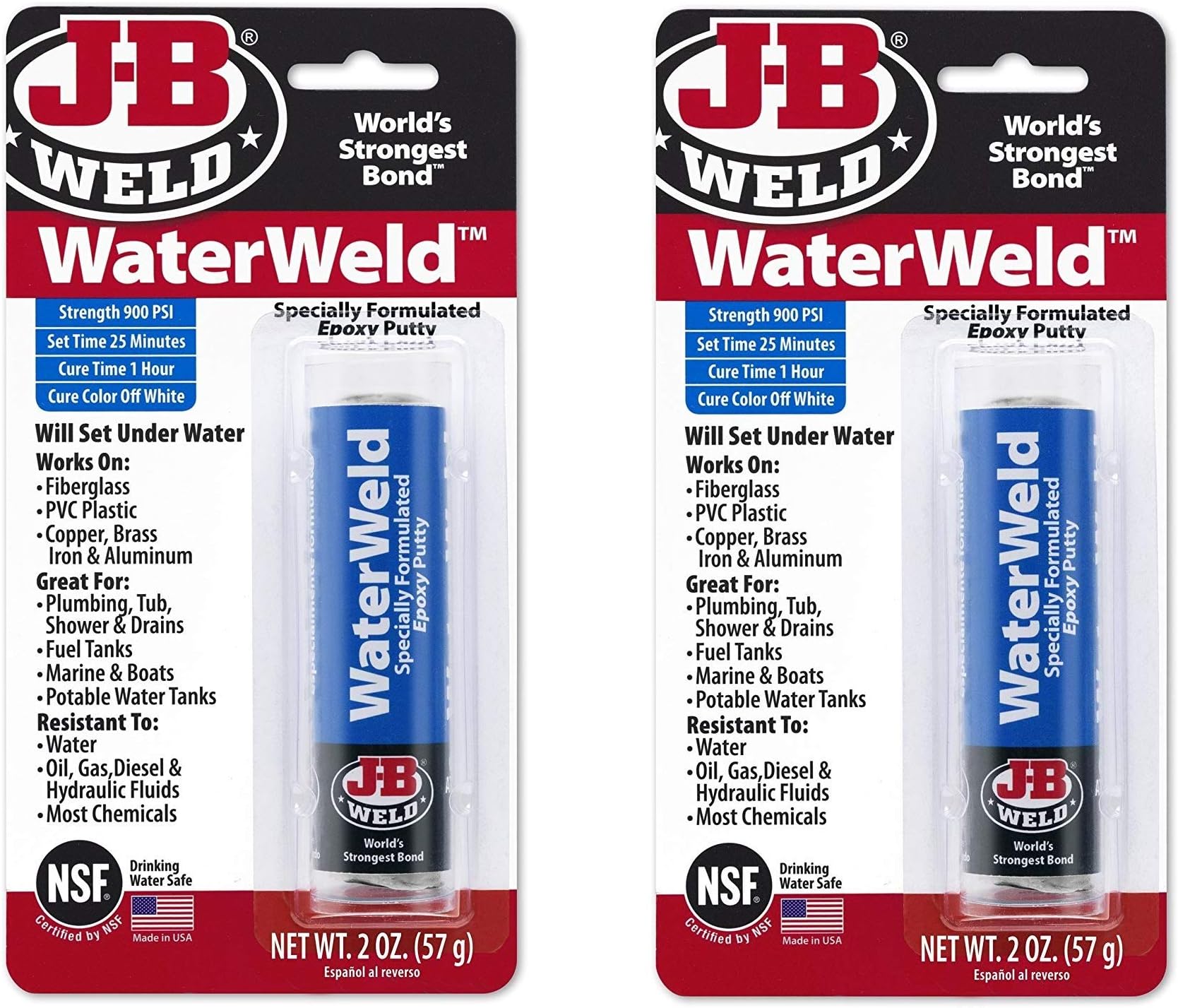 8277 WaterWeld Epoxy Putty Stick 2 Pack