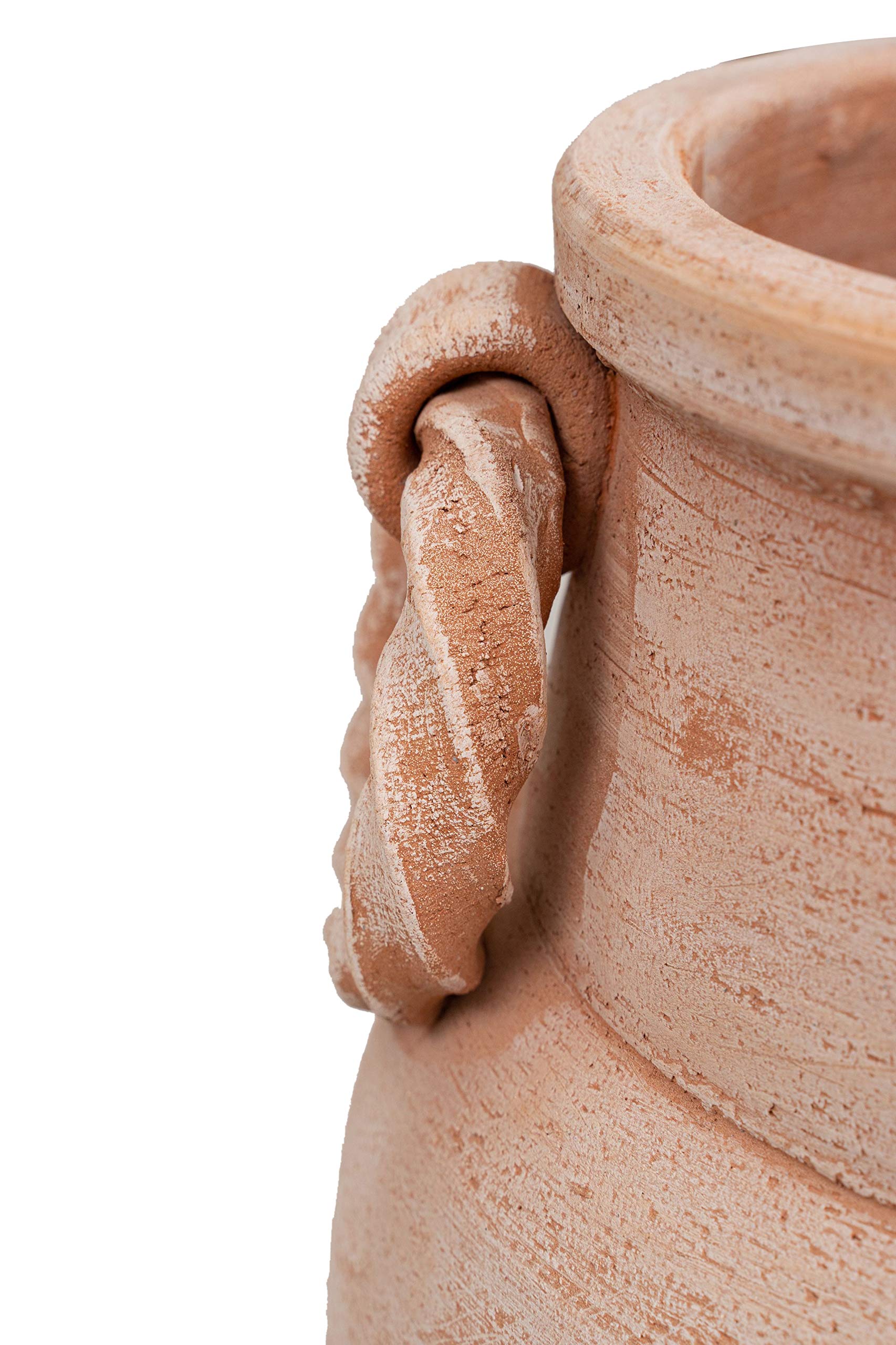 Biscottini Orcio Porta ombrelli per Esterno e Interno 36x32x32 cm | Vasi Terracotta Porta Ombrello Made in Italy | Portaombrelli da Esterno Lavorato a Mano