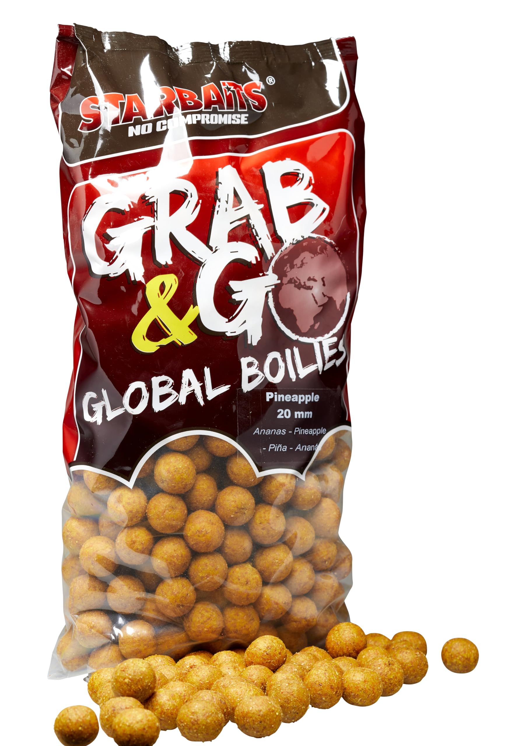 Bouillettes Grab and Go Global 41051 - Boilies de piña (diámetro: 20 mm, 2,5 kg)