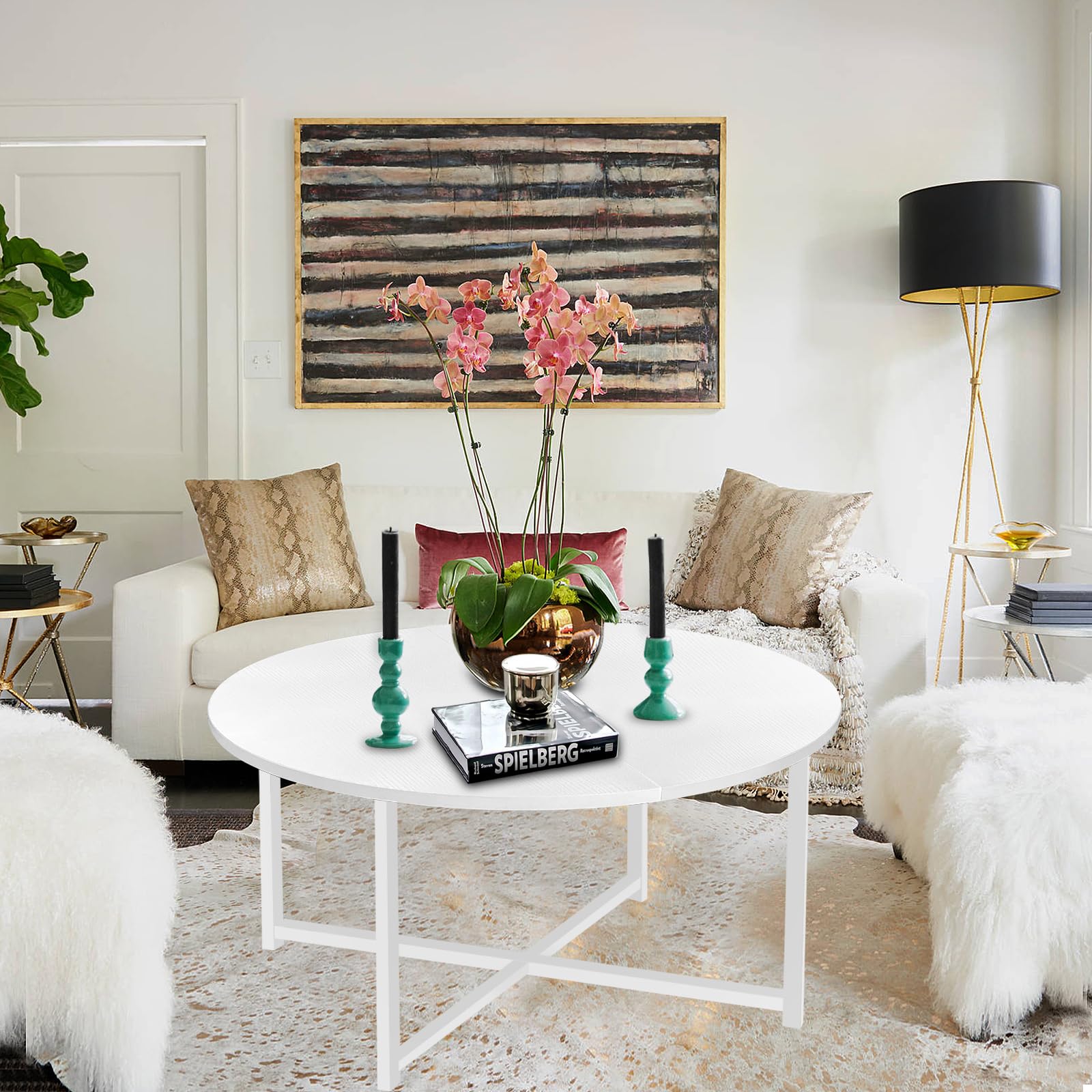 Round Coffee Table Living Room Ideas How To DIY A Stylish Modern Round