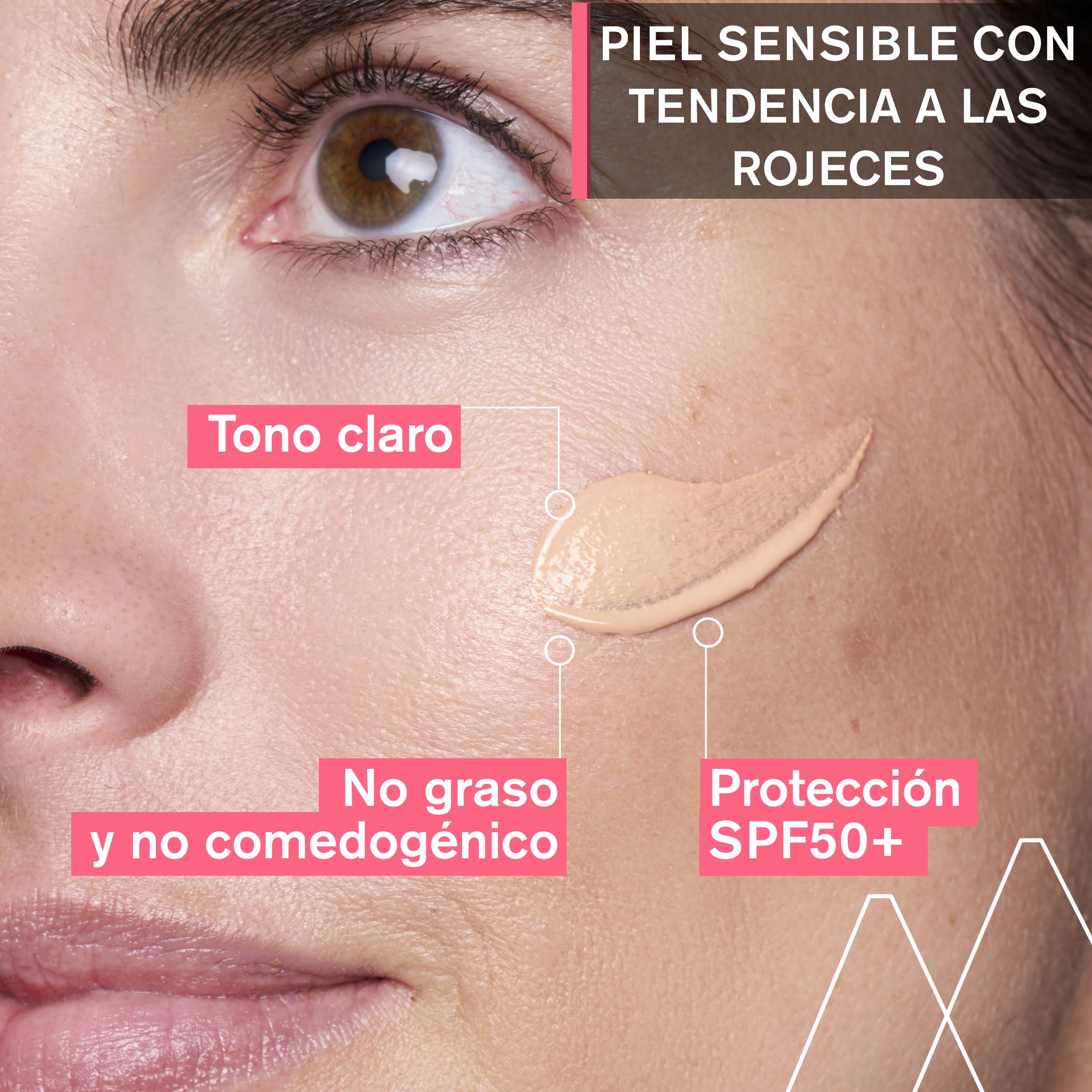 Uriage Roséliane CC Cream SPF50 (jasny odcień), 40 ml, skóra wrażliwa, podatna na zaczerwienienia, ujednolica, nawilża, długotrwałe działanie kojące i ochrona przed słońcem, nie zatyka