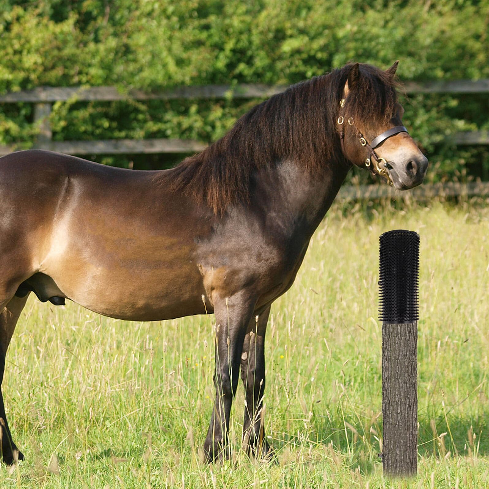POPETPOP 2 Pezzi Tappetino Tiragraffi per Cavalli e Bovini in Gomma Morbida Cuscinetto Antiprurito Equino Spazzola Massaggiante Accessorio per Toelettatura Bestiame da Fattoria
