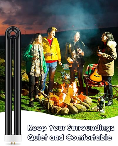 Miniatura 5 de PACETAP Bombilla de repuesto de 40 W con base de 4 pines, paquete de 2 bombillas en forma de U para interiores y exteriores, compatibles con Black