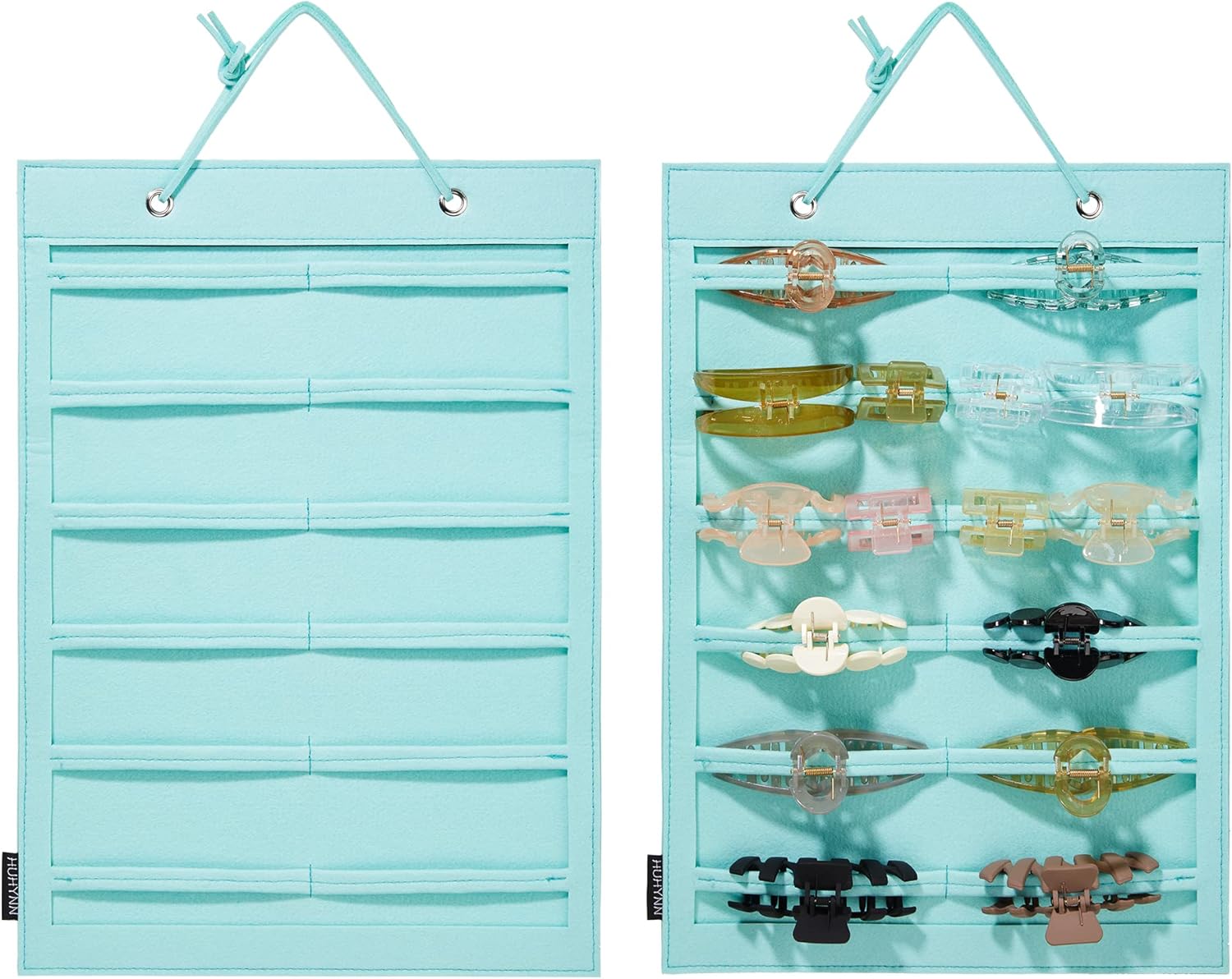 HUHYNN Hanging Hair Claw Clips Organizer, Claw Clips