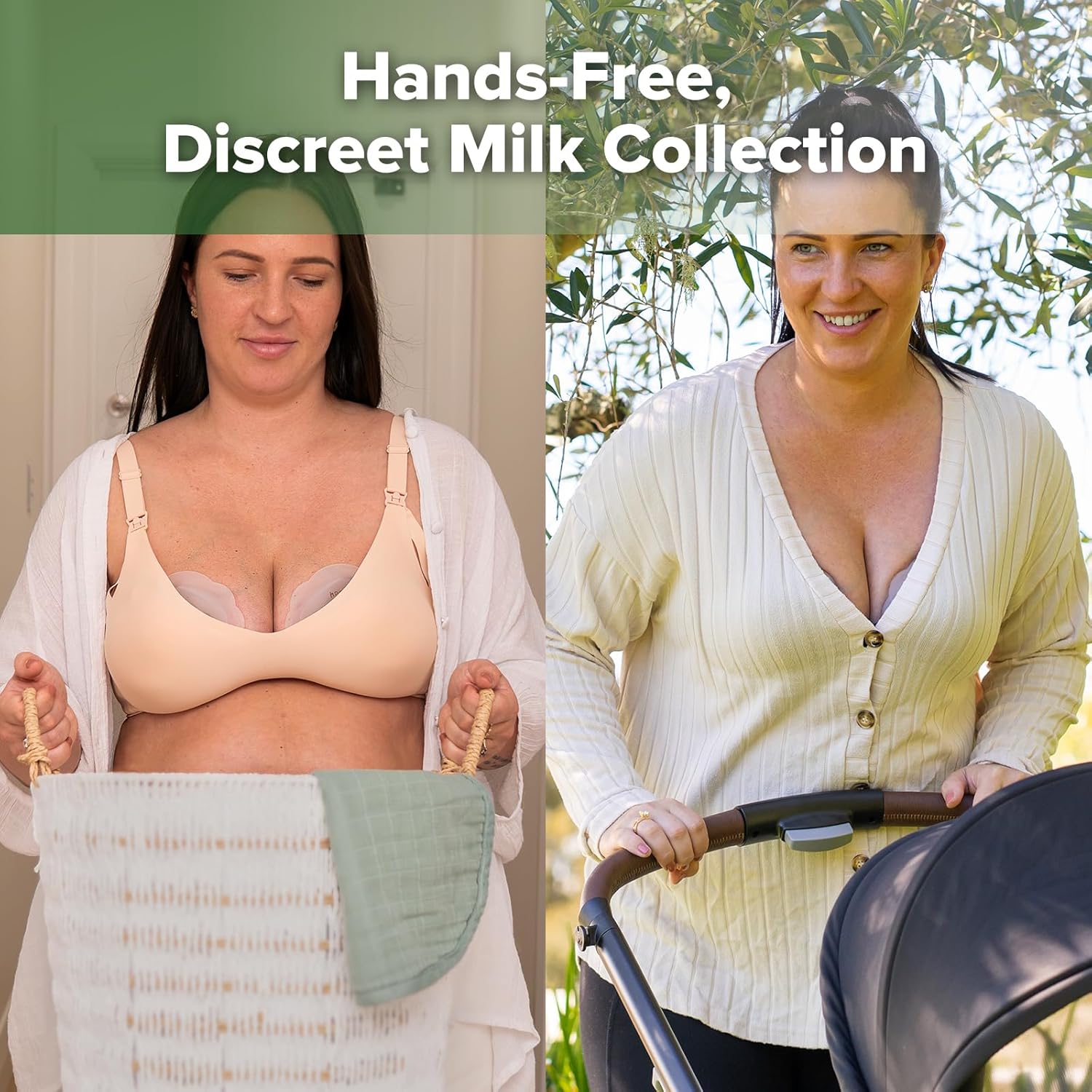 haakaa Petal Soft Silicone Milk Collector丨Discreet Leak-Protection Breast Milk Saver, Reusable Breast Shells Milk Collection Cup for Breastfeeding with Cleaning Brush- 2PCS - Image 6