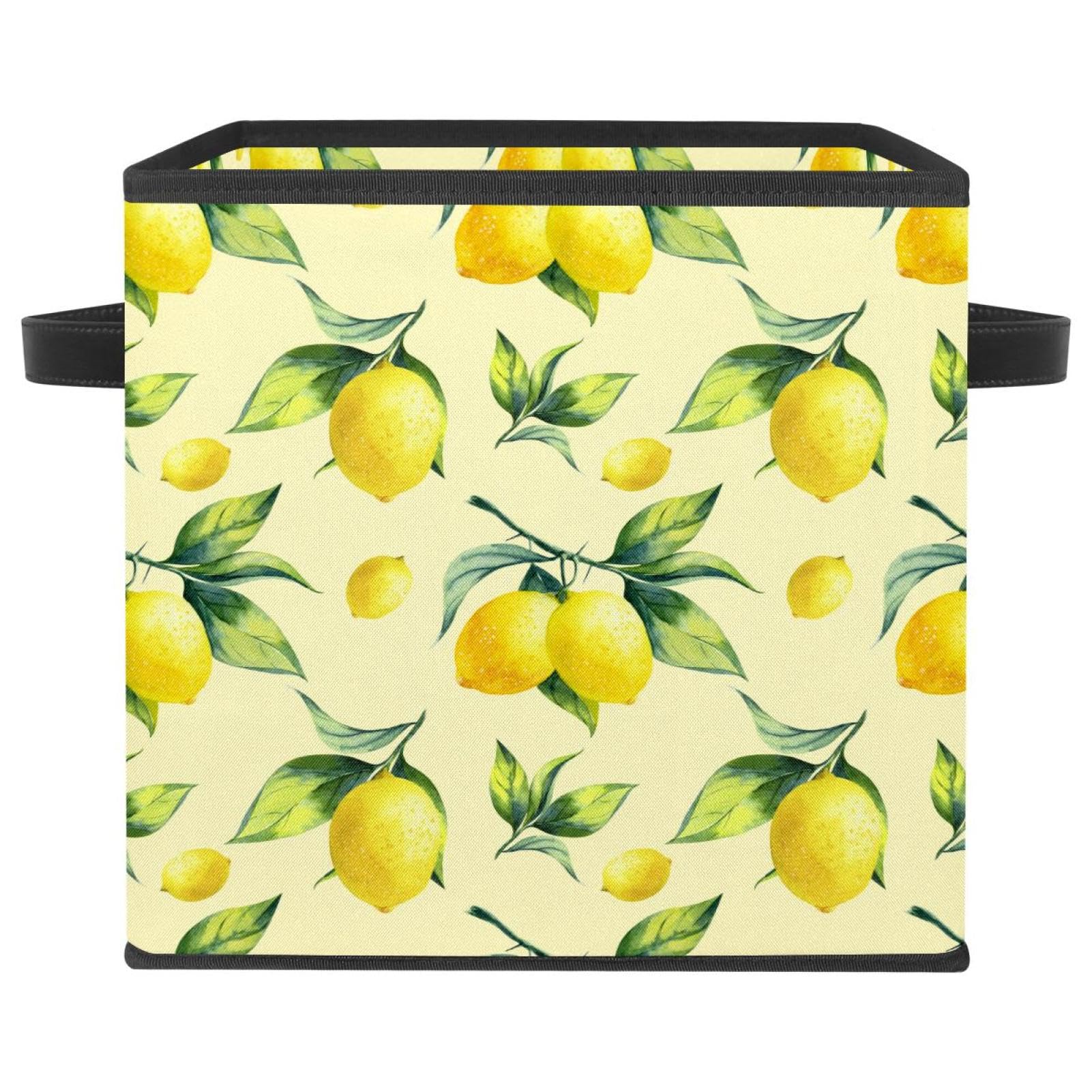 Organiseur placard chambre bébé et bac de rangement pliable tissu motif fruit