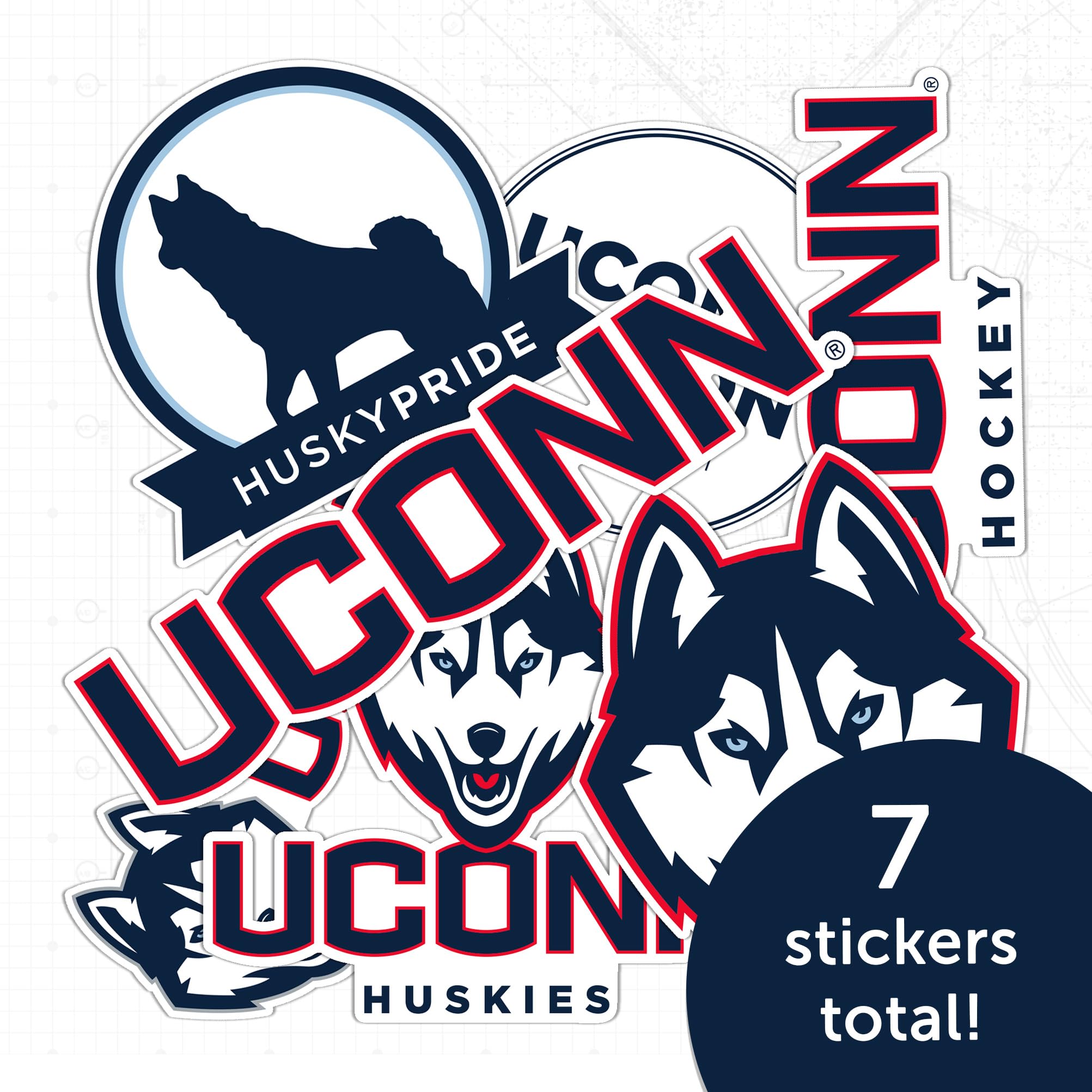 Huskies Vinyl Sticker Aazon.co: Desert Cactus UConn University Of ...