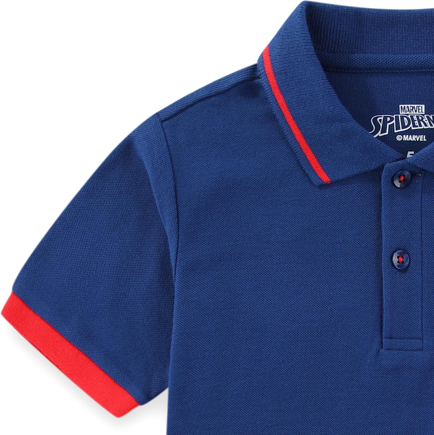 Marvel Spider-Man Boys Short Sleeve Polo Shirt for Toddler and Big Kids