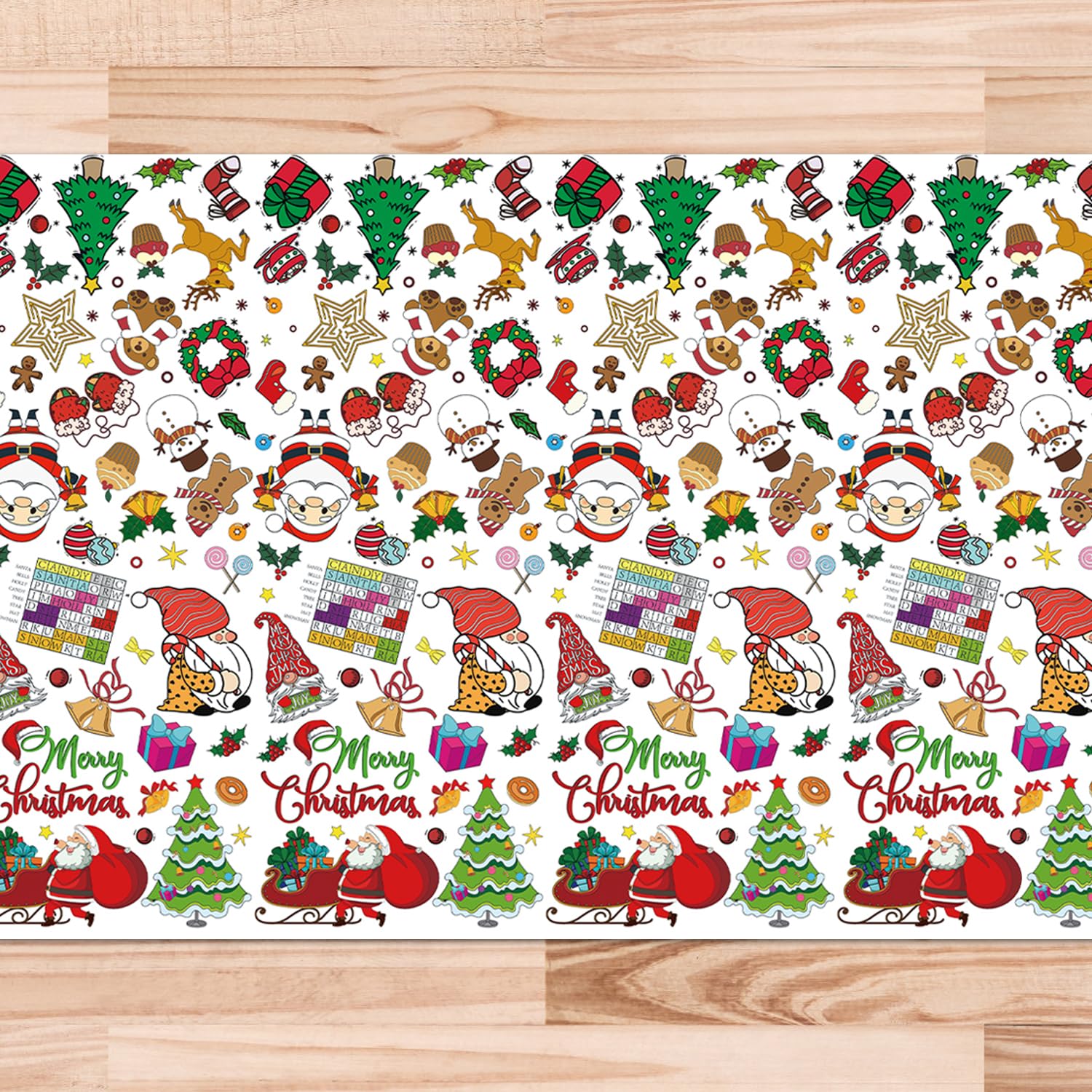 Gosknor Christmas Diy Coloring Tablecloth