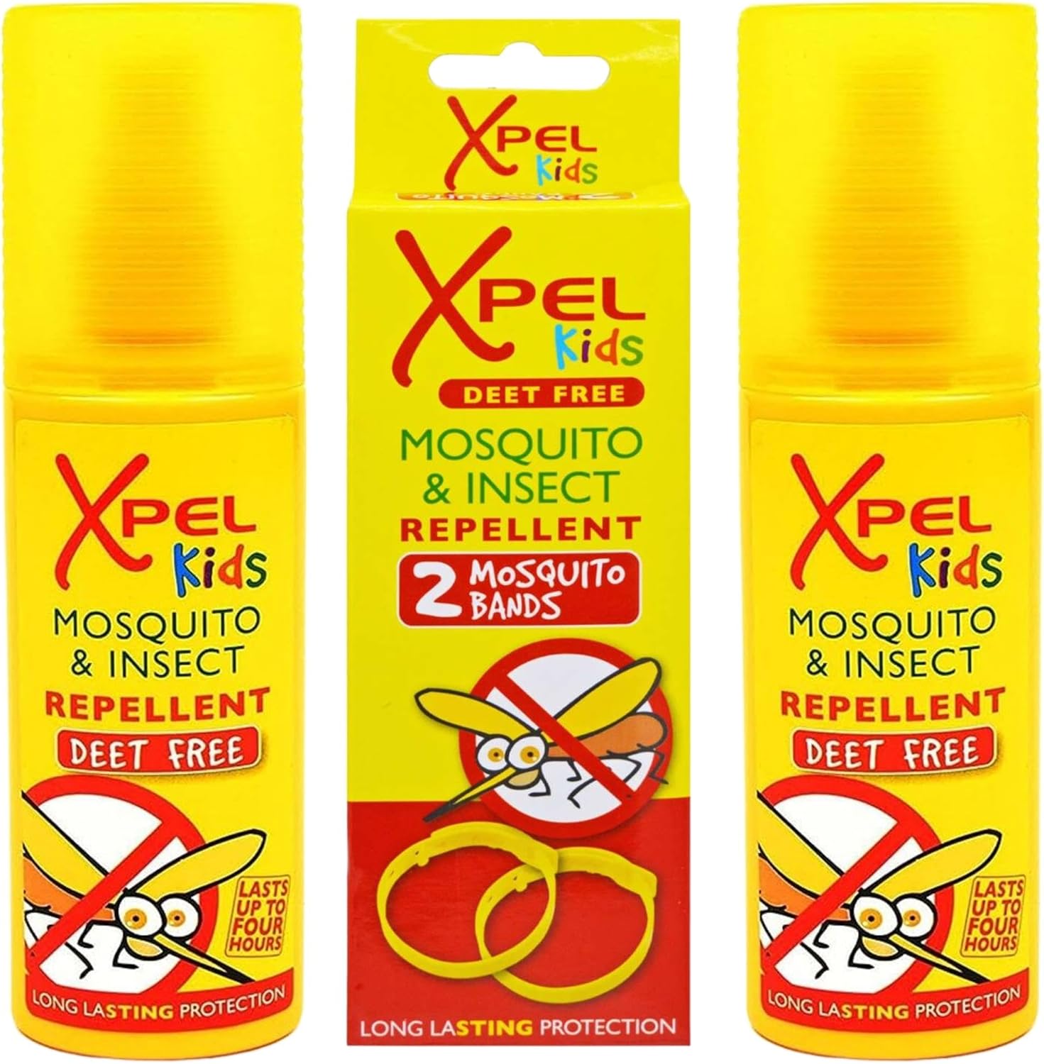 Kids Mosquito Repellent Travel Kit, Contains 2X Xpel Mosquito Spray, 2X