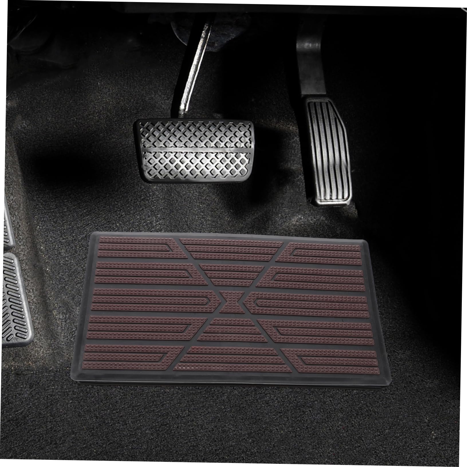 PRETYZOOM Car Floor Mats All-Weather Automotive Carpet Liners - Heel Footrest Pad Full Coverage for Trucks and Suvs — view 5