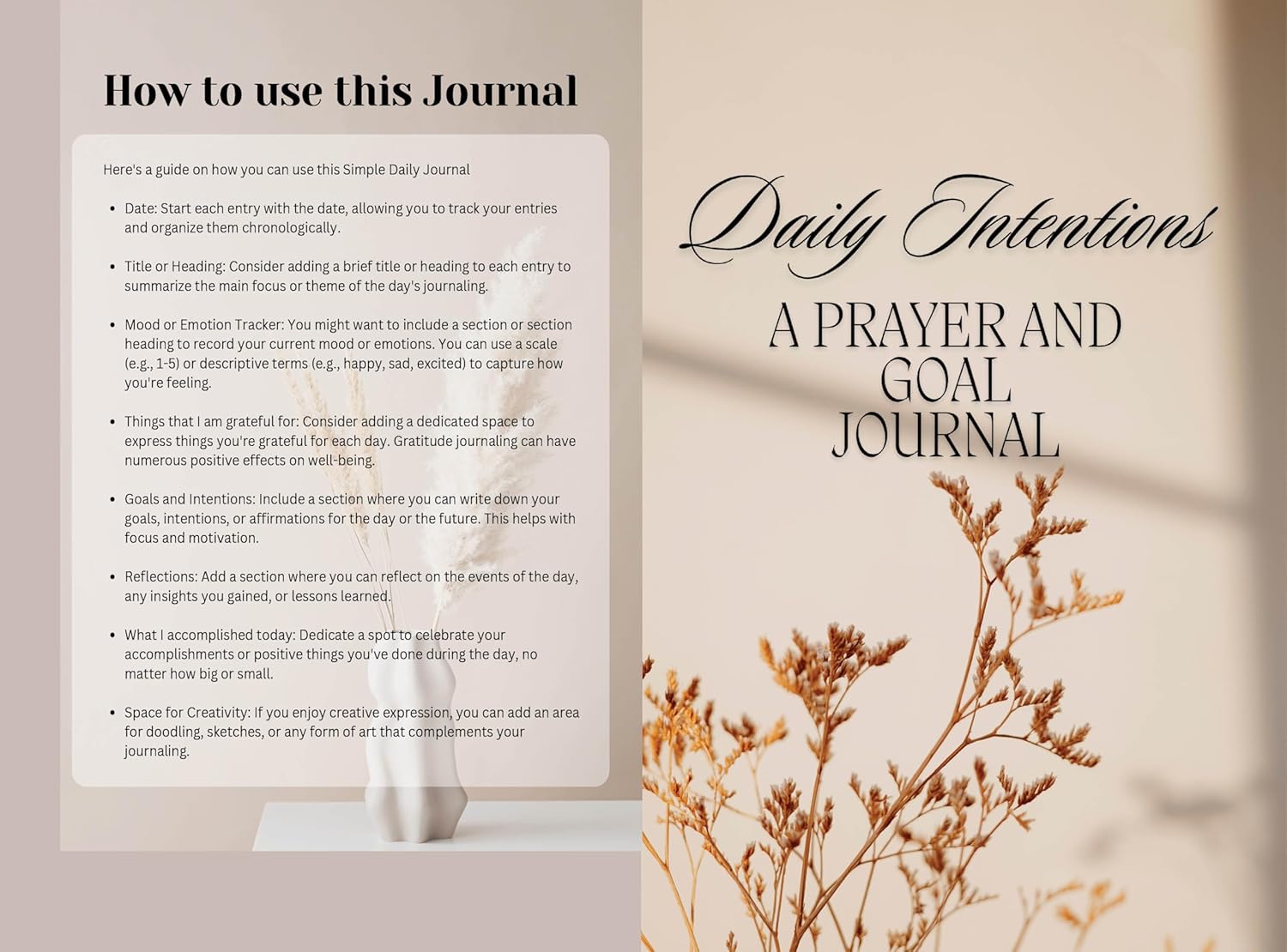 MY DAILY PRAYER JOURNAL Setting Goals through Prayer and