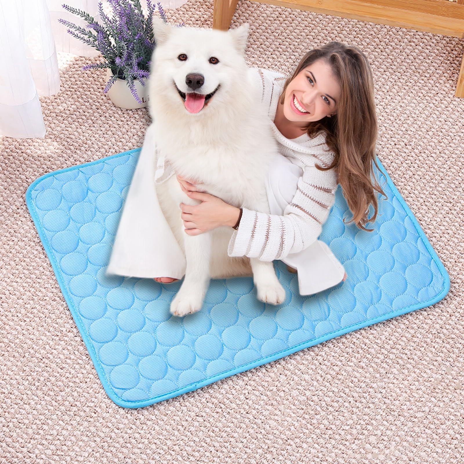 Tapis rafraîchissant chien avec gel non toxique auto-refroidissant