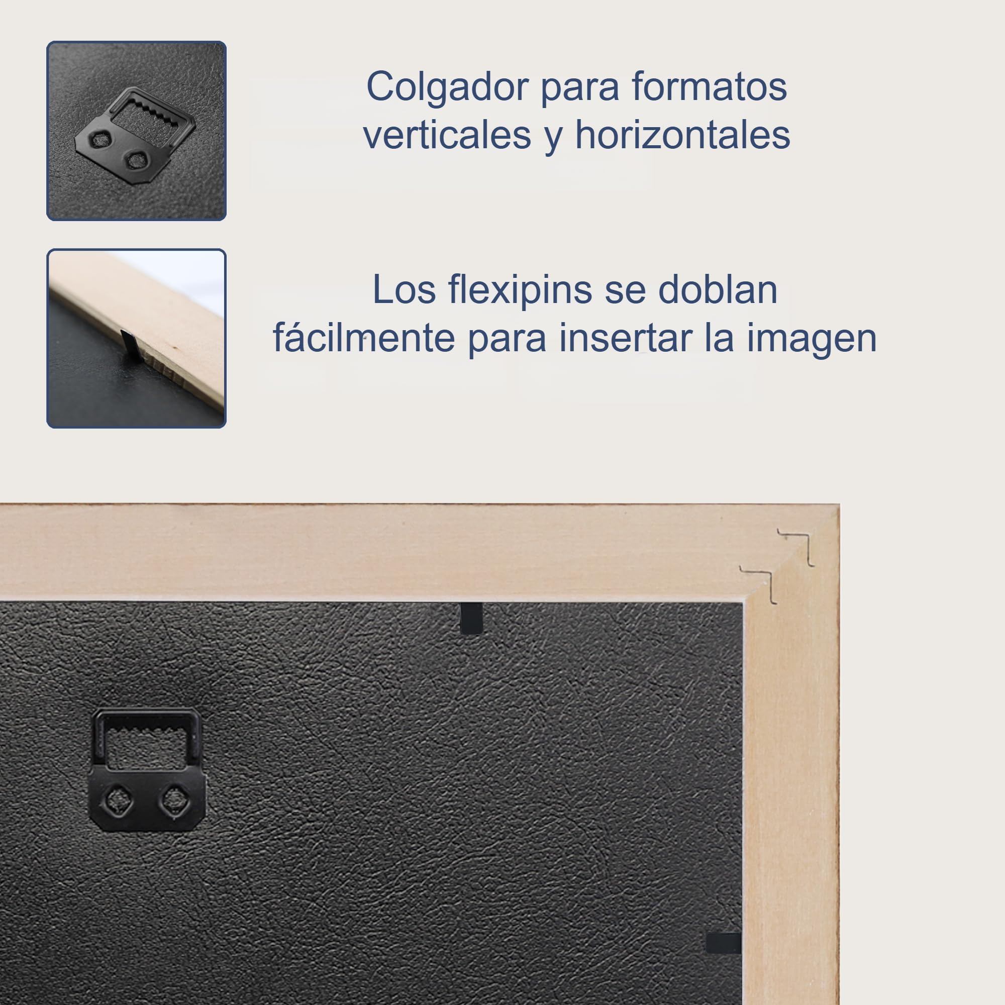 WANDStyle Marcos de fotos A3 vintage, Marco marrón para cuadro y poster, Marcos para cuadros 30x42 cm, Marco fotos A3 madera, Portaretratos de pared, Picture Frame H182 - Made in Germany