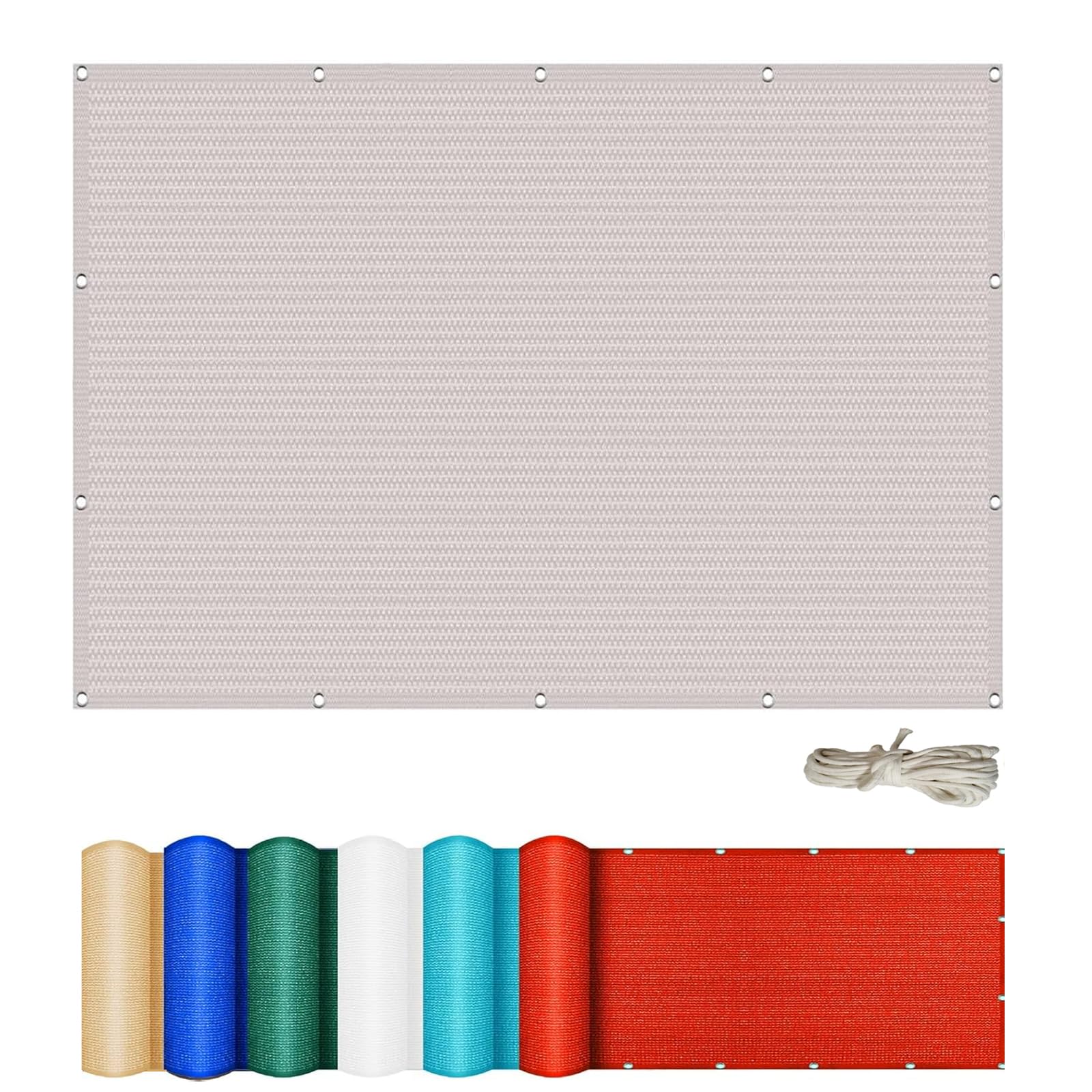 Voile d'ombrage de pergola kaki 130 x 450 cm pour abriter la serre du jardin