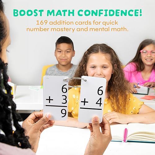 Vista 2 de Star Education Tarjetas de sumas, 0 a 12 (todos hechos, 169 tarjetas) con dos anillos por Star EducationTM