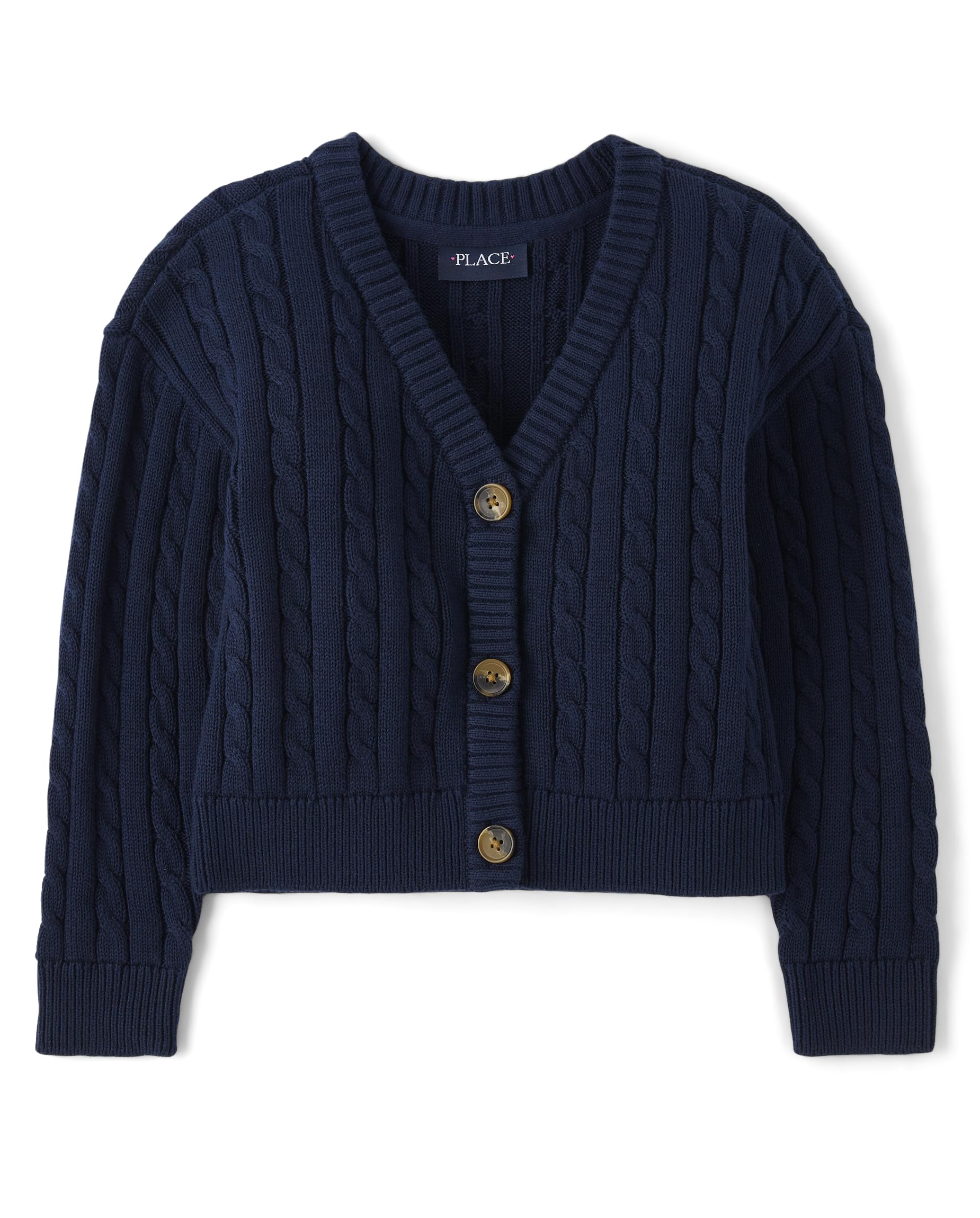 The Childrens Place Girls Uniform Cardigan Sweater