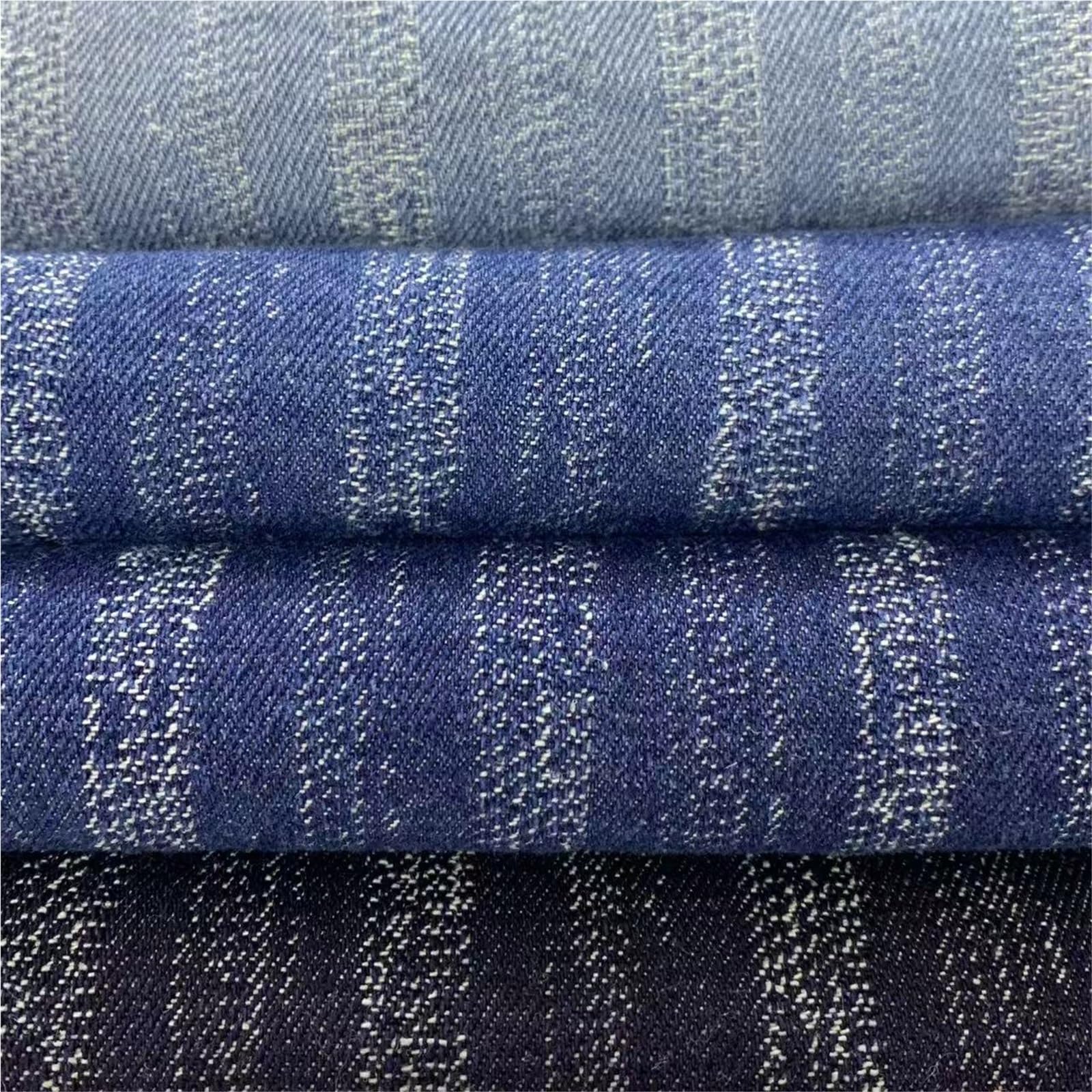 Tessuto denim lavato Materiale da cucire morbido e indossabile for abiti Borse Pantaloni Cappelli Panno tessile con motivo a strisce(Color-01)