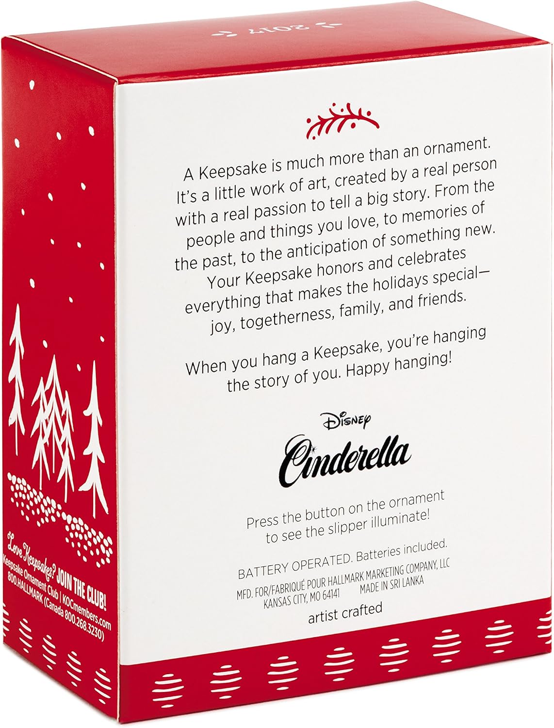 Hallmark Keepsake 2017 Disney Cinderella Fit for a Princess Mini Christmas Ornament with Light image 4