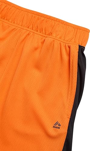 Miniatura 4 de RBX Pantalones cortos deportivos para niños, paquete de 4 pantalones cortos de malla polar de rendimiento para correr, gimnasio, baloncesto